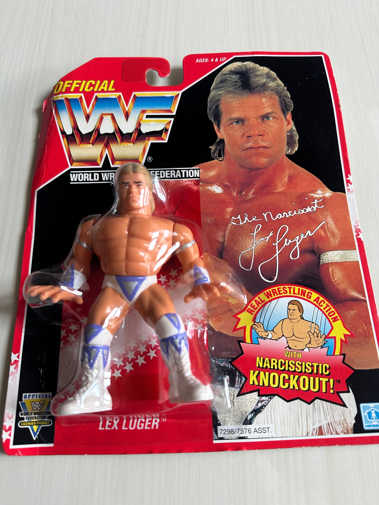Lex Luger Series 8 WWF Hasbro MOC figure