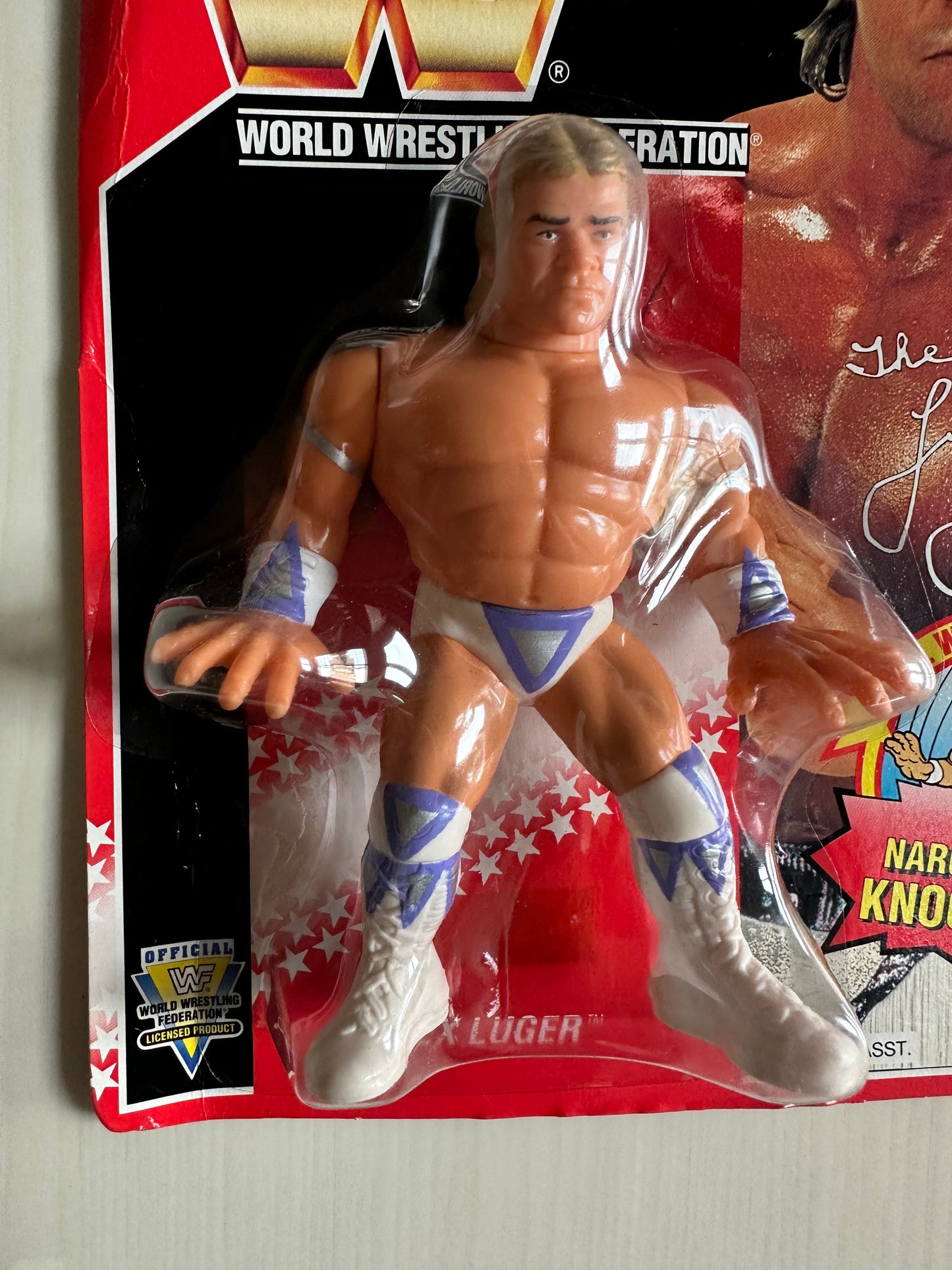 Lex Luger Series 8 WWF Hasbro MOC figure