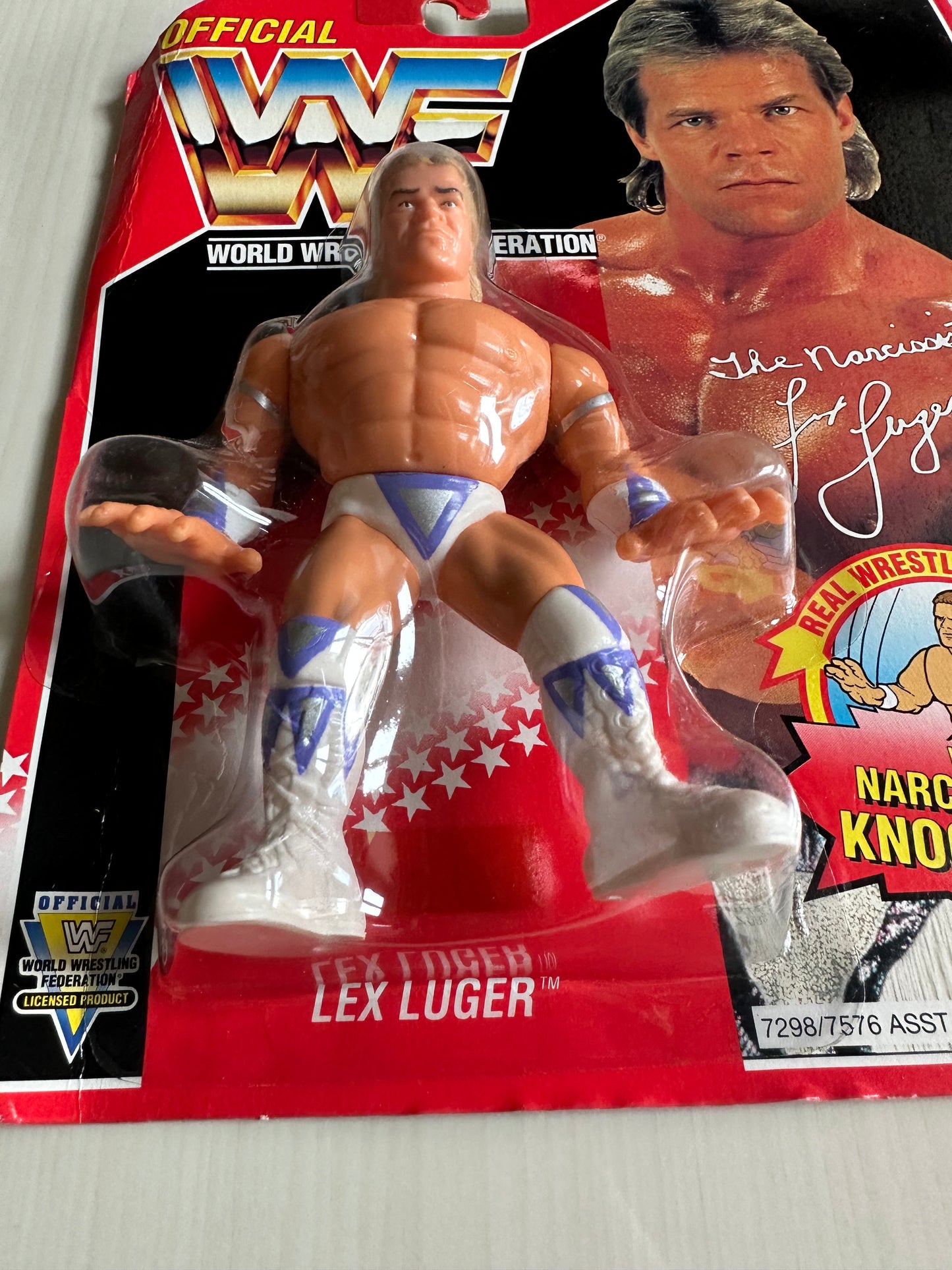 Lex Luger Series 8 WWF Hasbro MOC figure