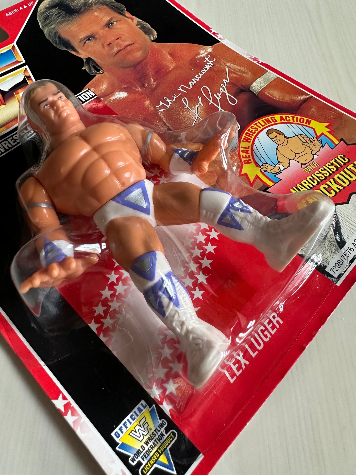 Lex Luger Series 8 WWF Hasbro MOC figure