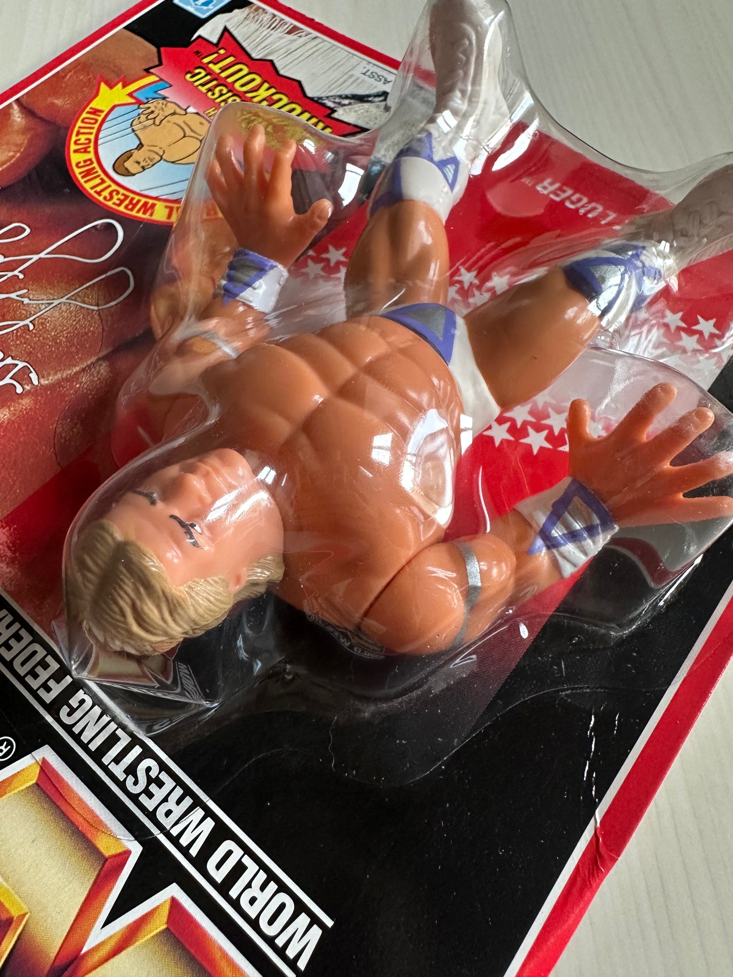 Lex Luger Series 8 WWF Hasbro MOC figure