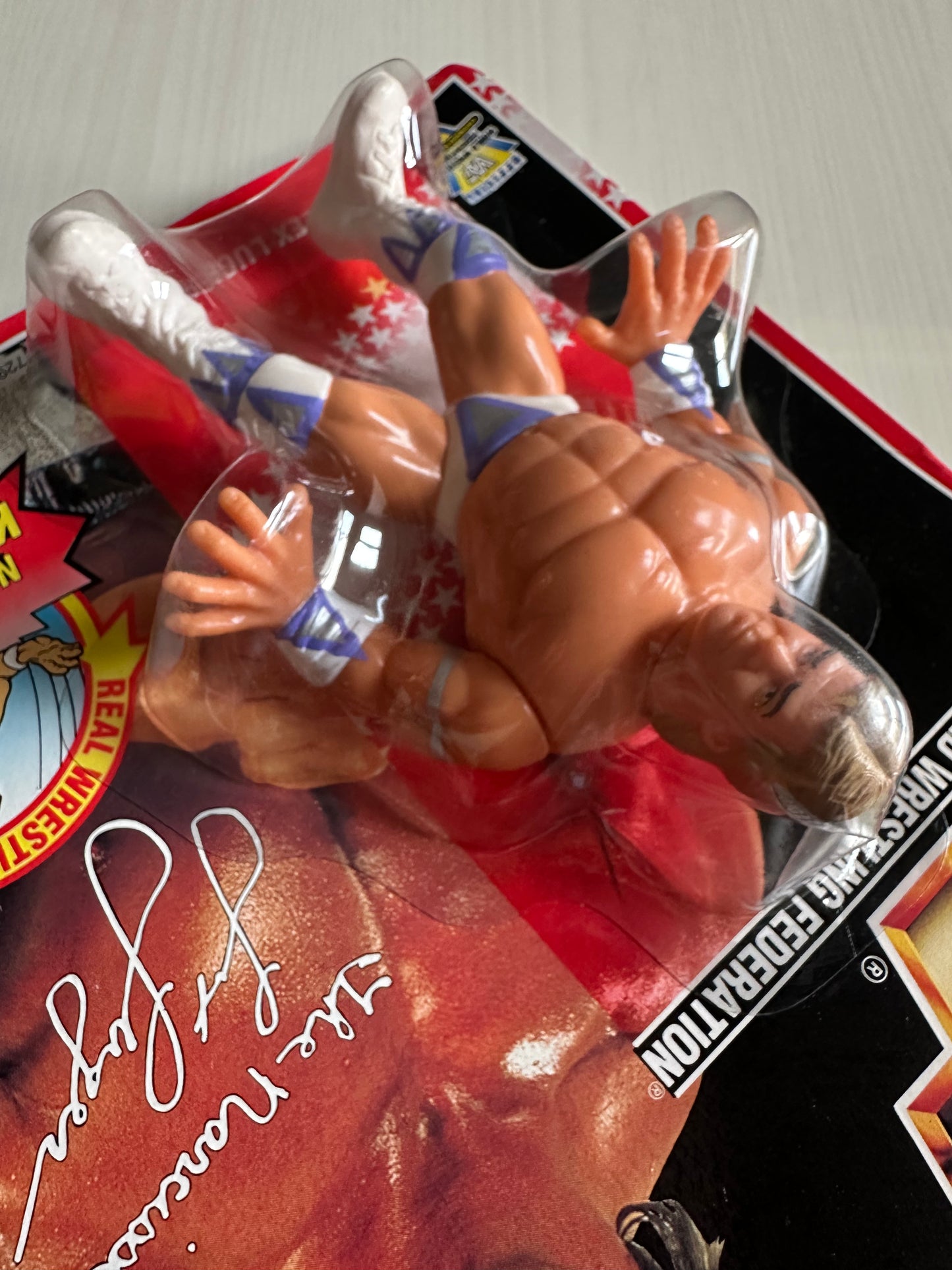 Lex Luger Series 8 WWF Hasbro MOC figure