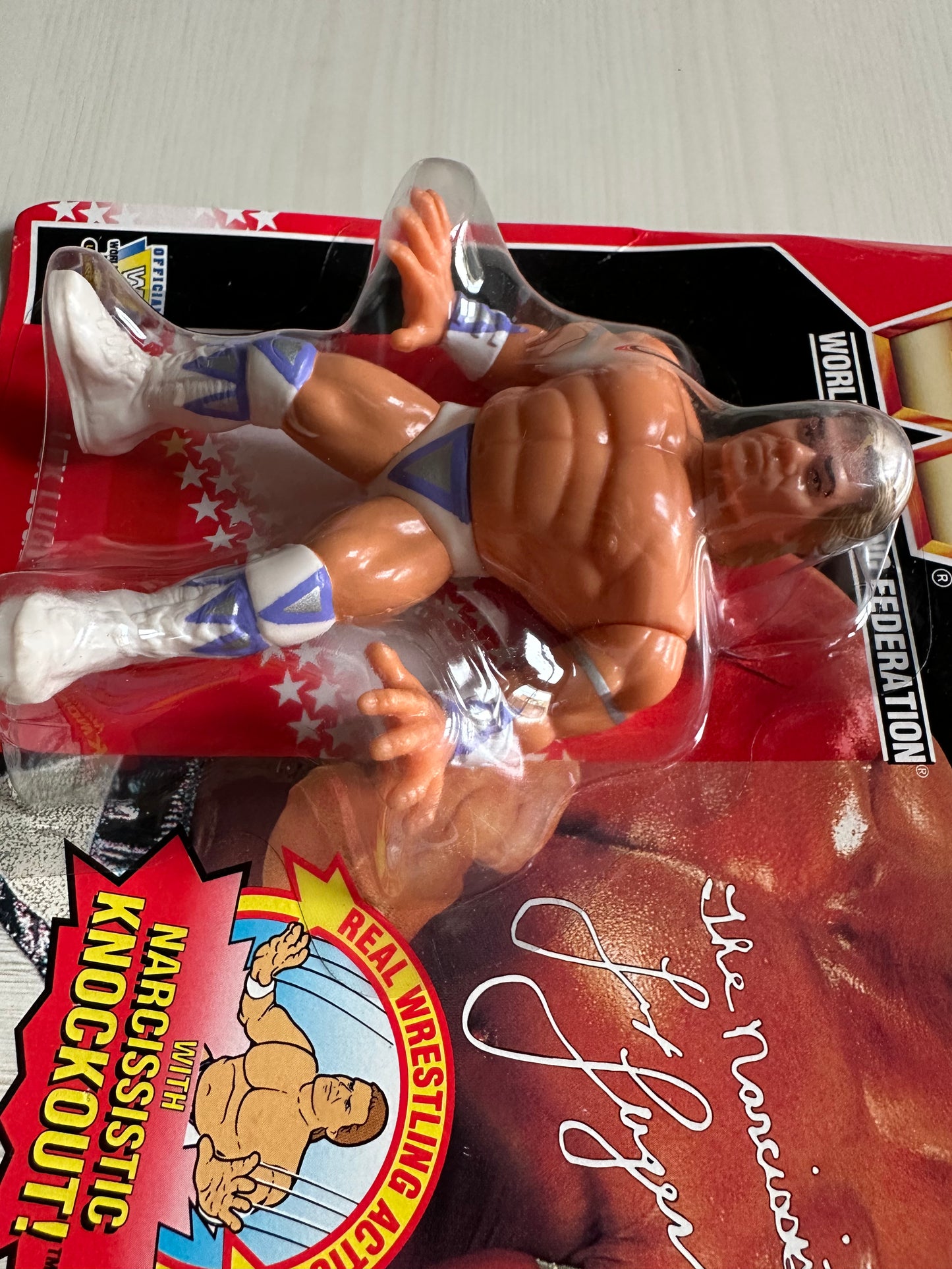 Lex Luger Series 8 WWF Hasbro MOC figure