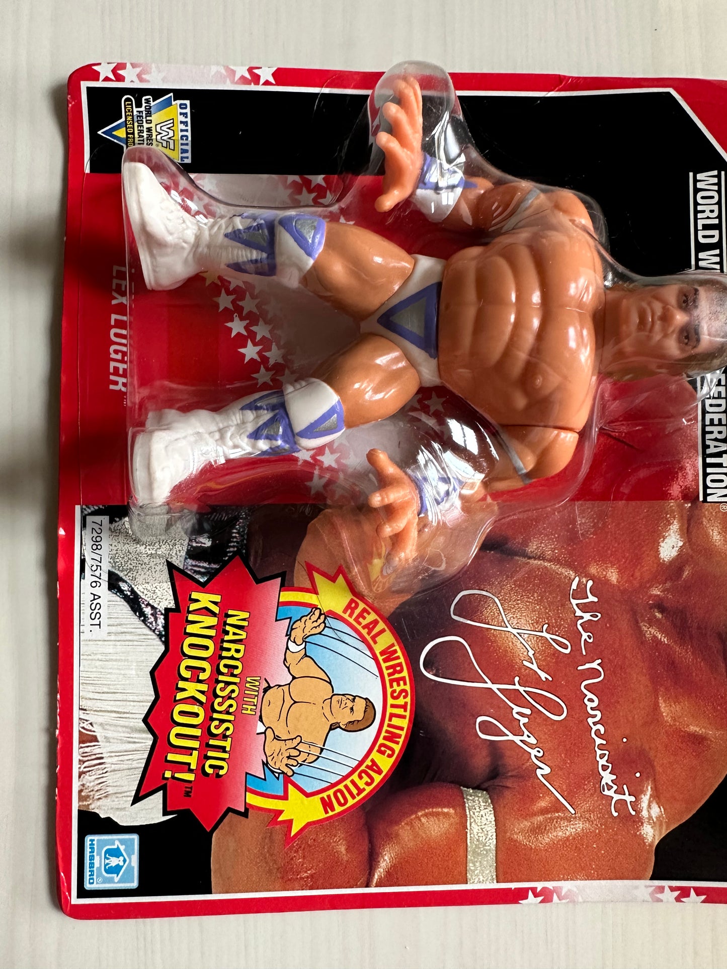 Lex Luger Series 8 WWF Hasbro MOC figure