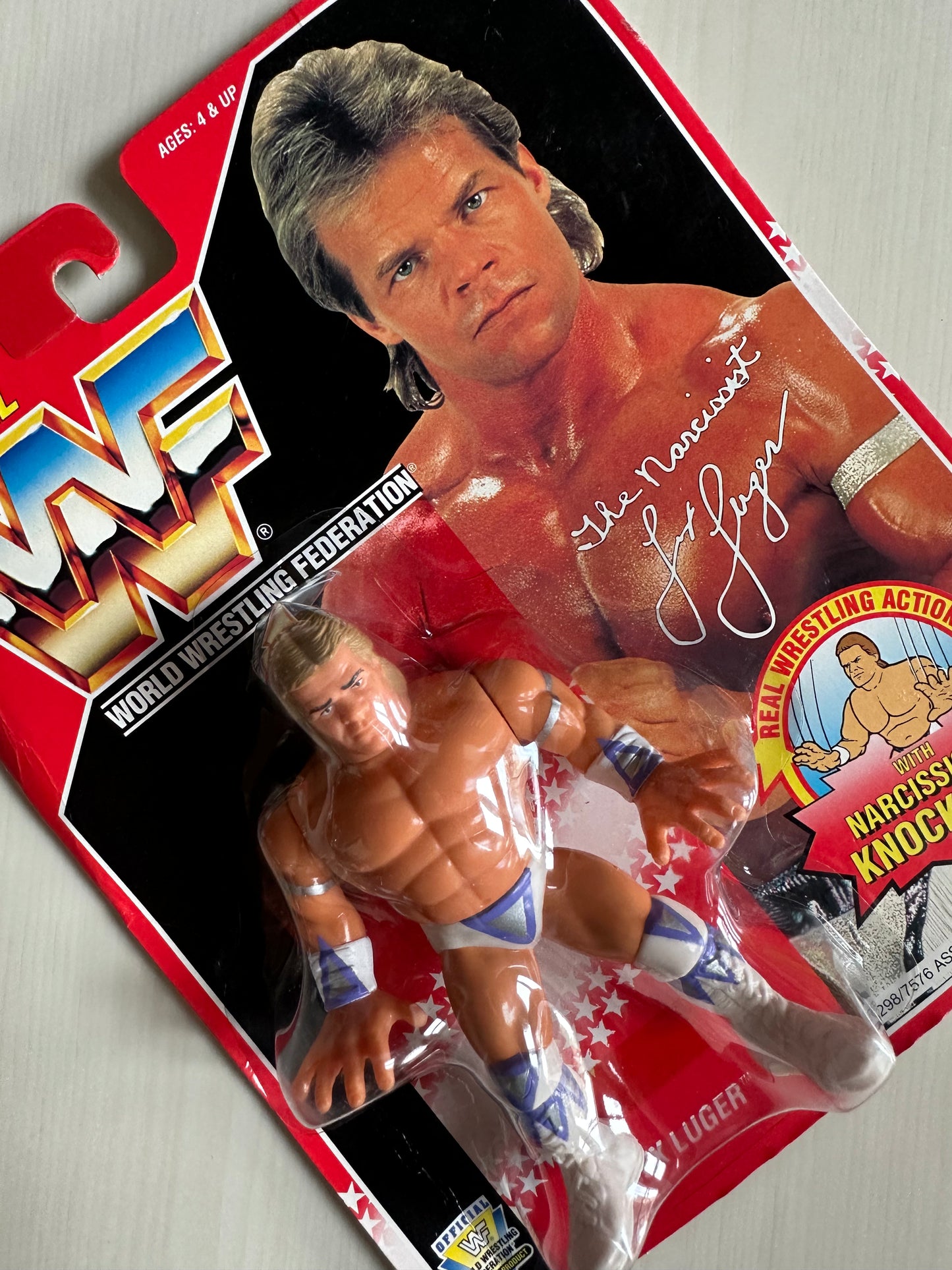 Lex Luger Series 8 WWF Hasbro MOC figure