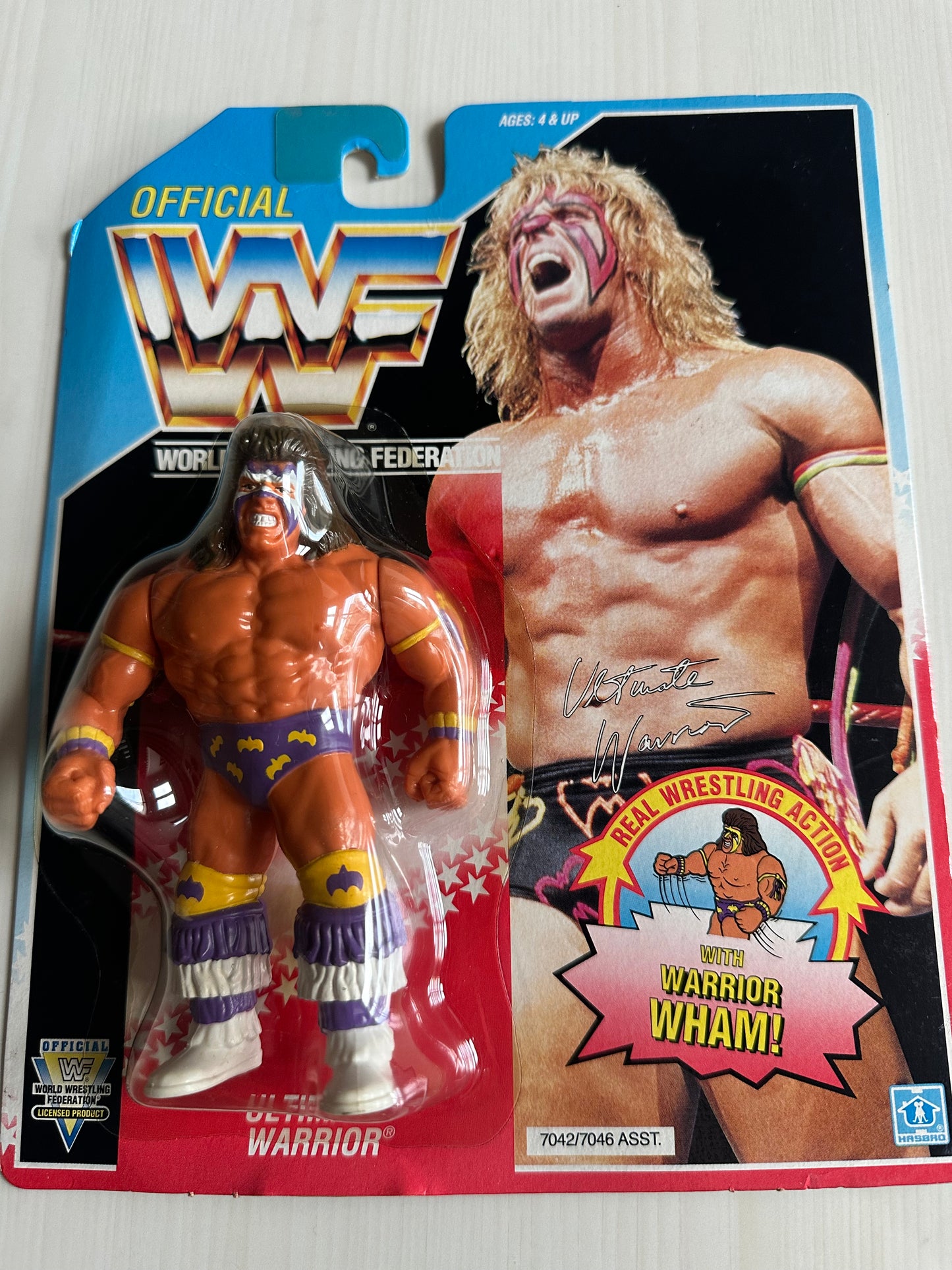 Ultimate Warrior Series 3 WWF Hasbro MOC figure