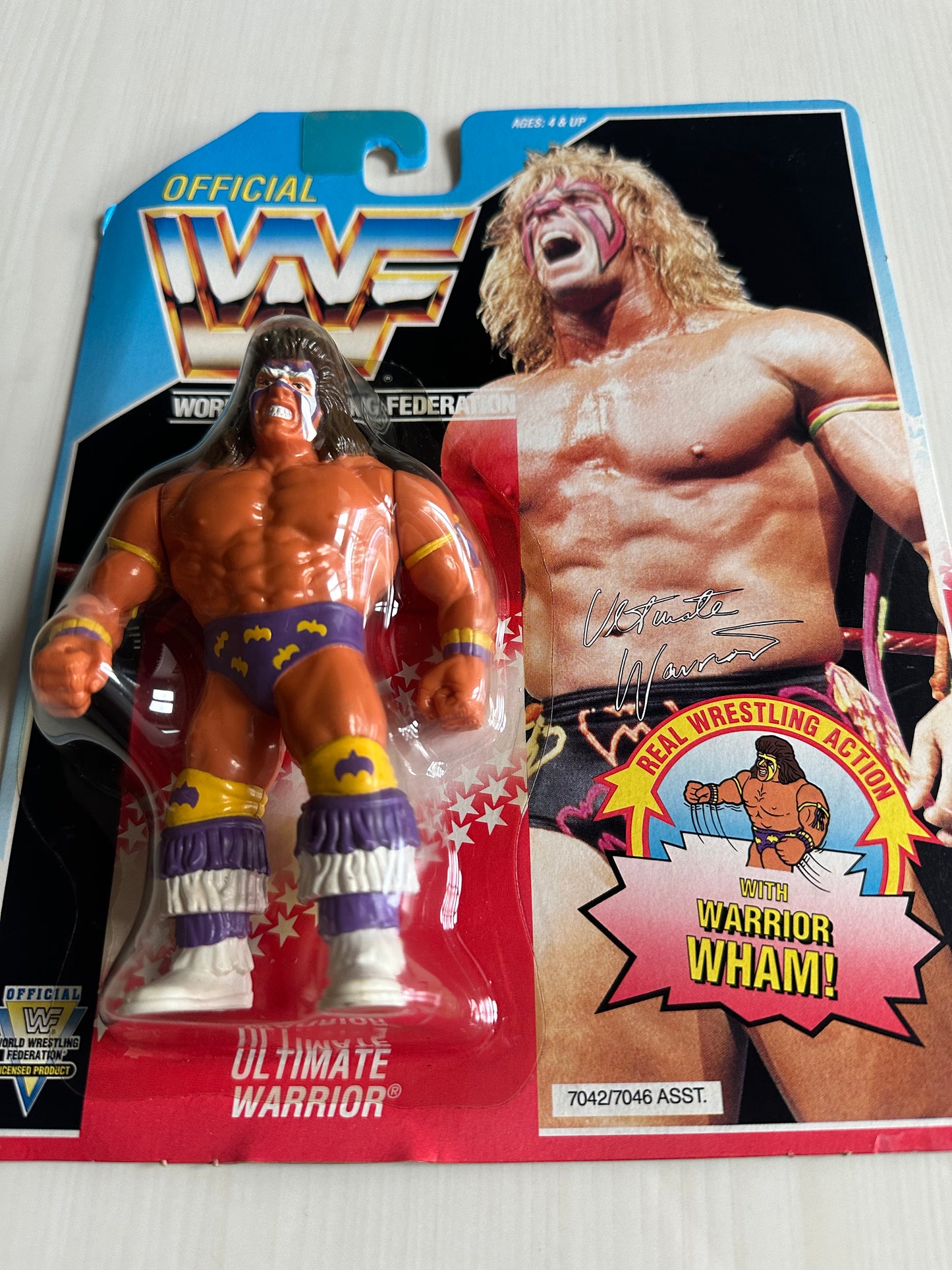 Ultimate Warrior Series 3 WWF Hasbro MOC figure