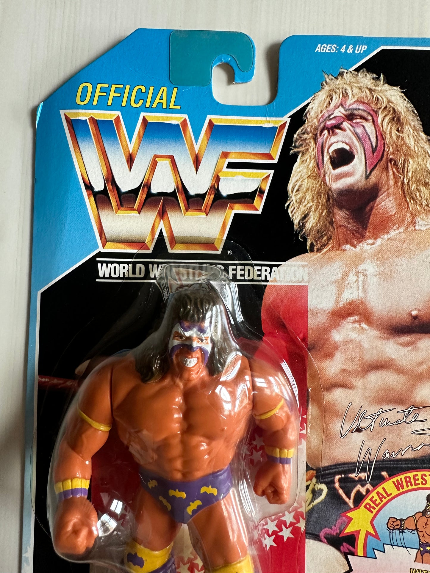Ultimate Warrior Series 3 WWF Hasbro MOC figure