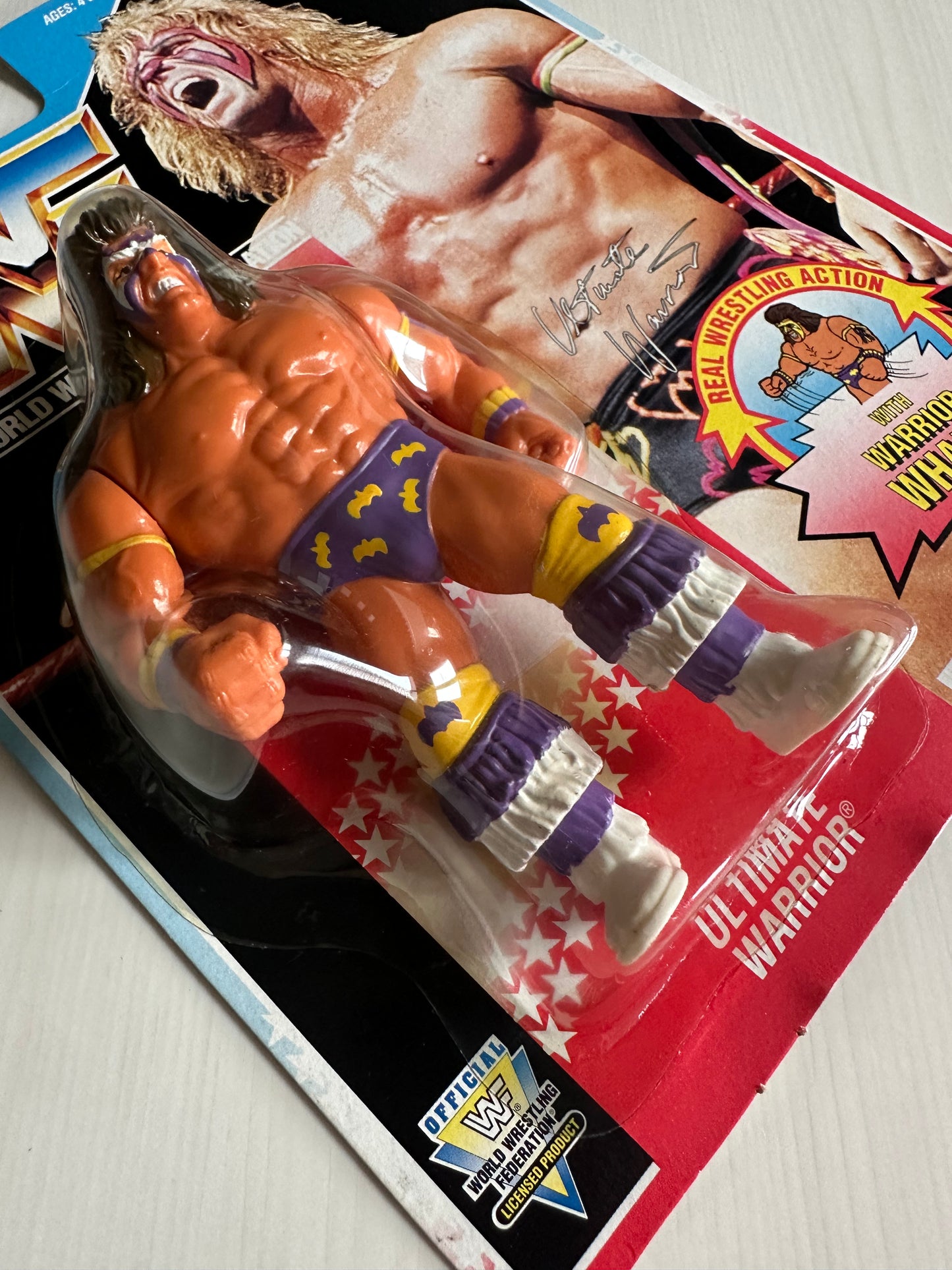 Ultimate Warrior Series 3 WWF Hasbro MOC figure