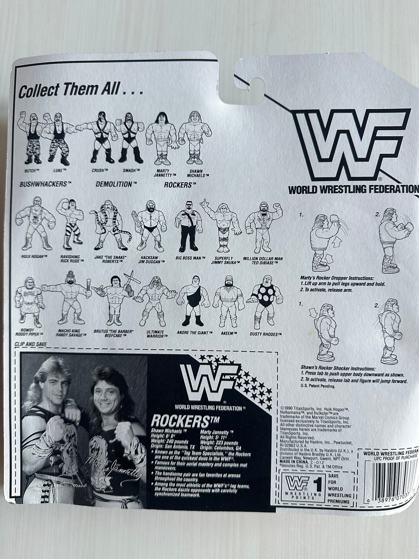 The Rockers Series 2 WWF Hasbro MOC figure