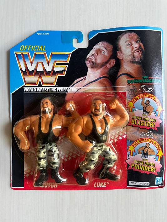 The Bushwhackers Series 2 WWF Hasbro MOC figure