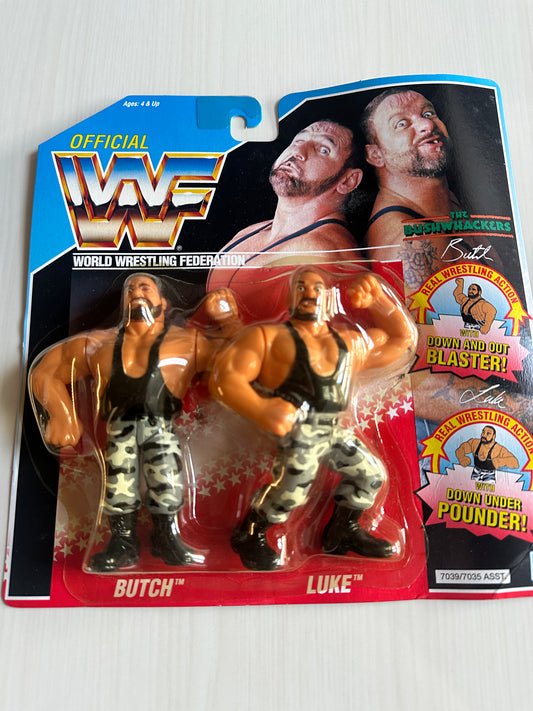 The Bushwhackers Series 2 WWF Hasbro MOC figure