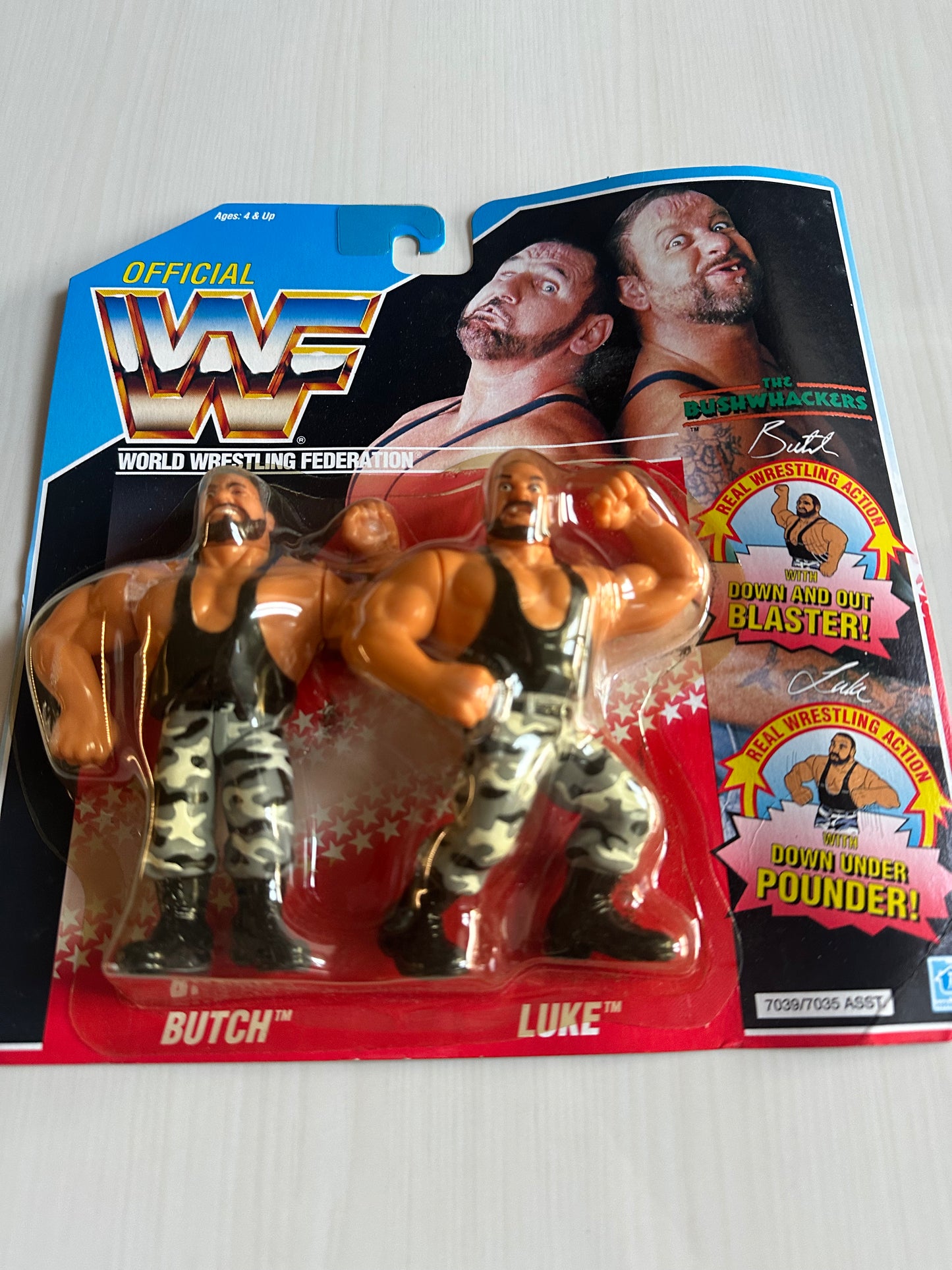 The Bushwhackers Series 2 WWF Hasbro MOC figure