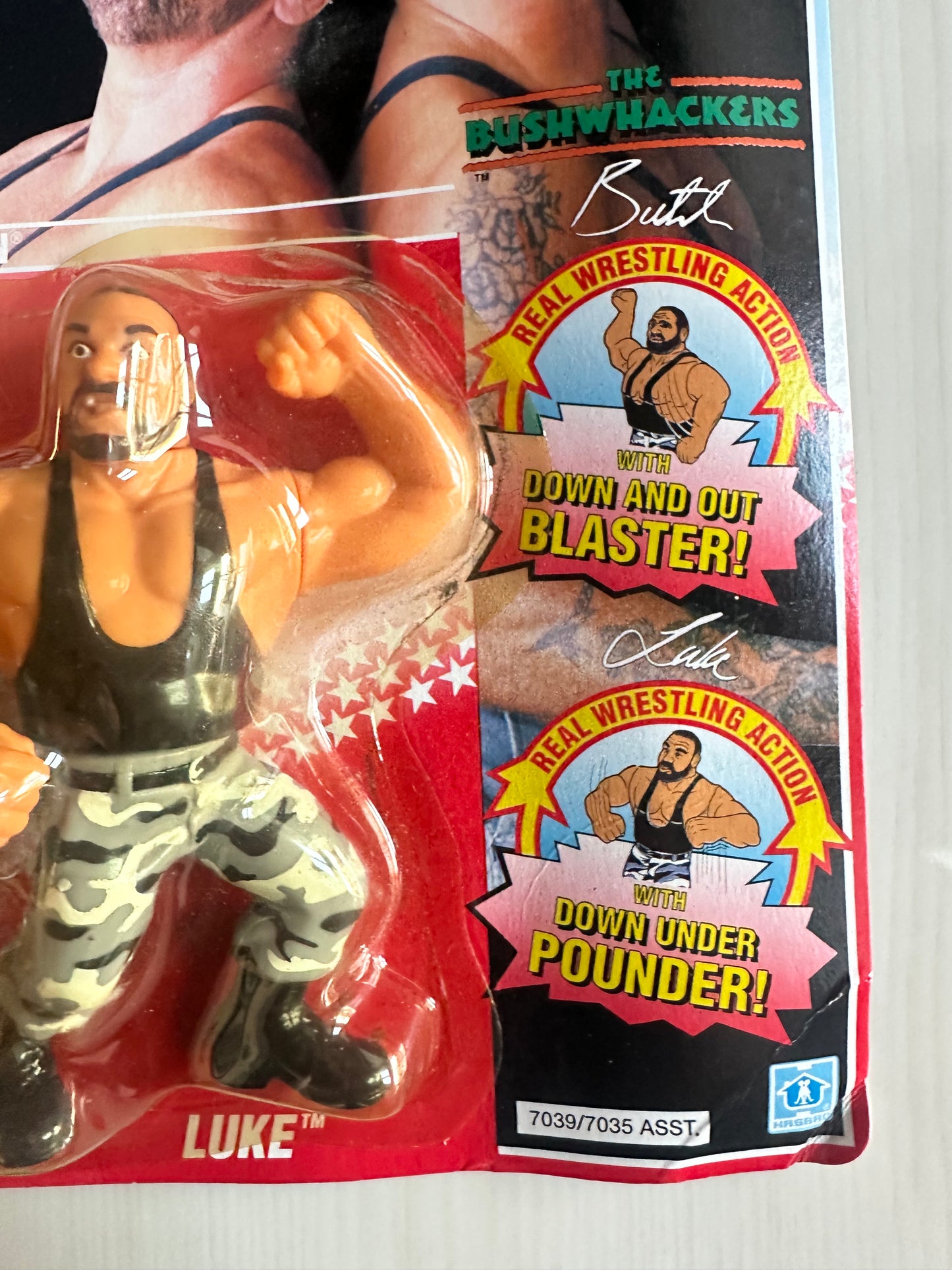The Bushwhackers Series 2 WWF Hasbro MOC figure