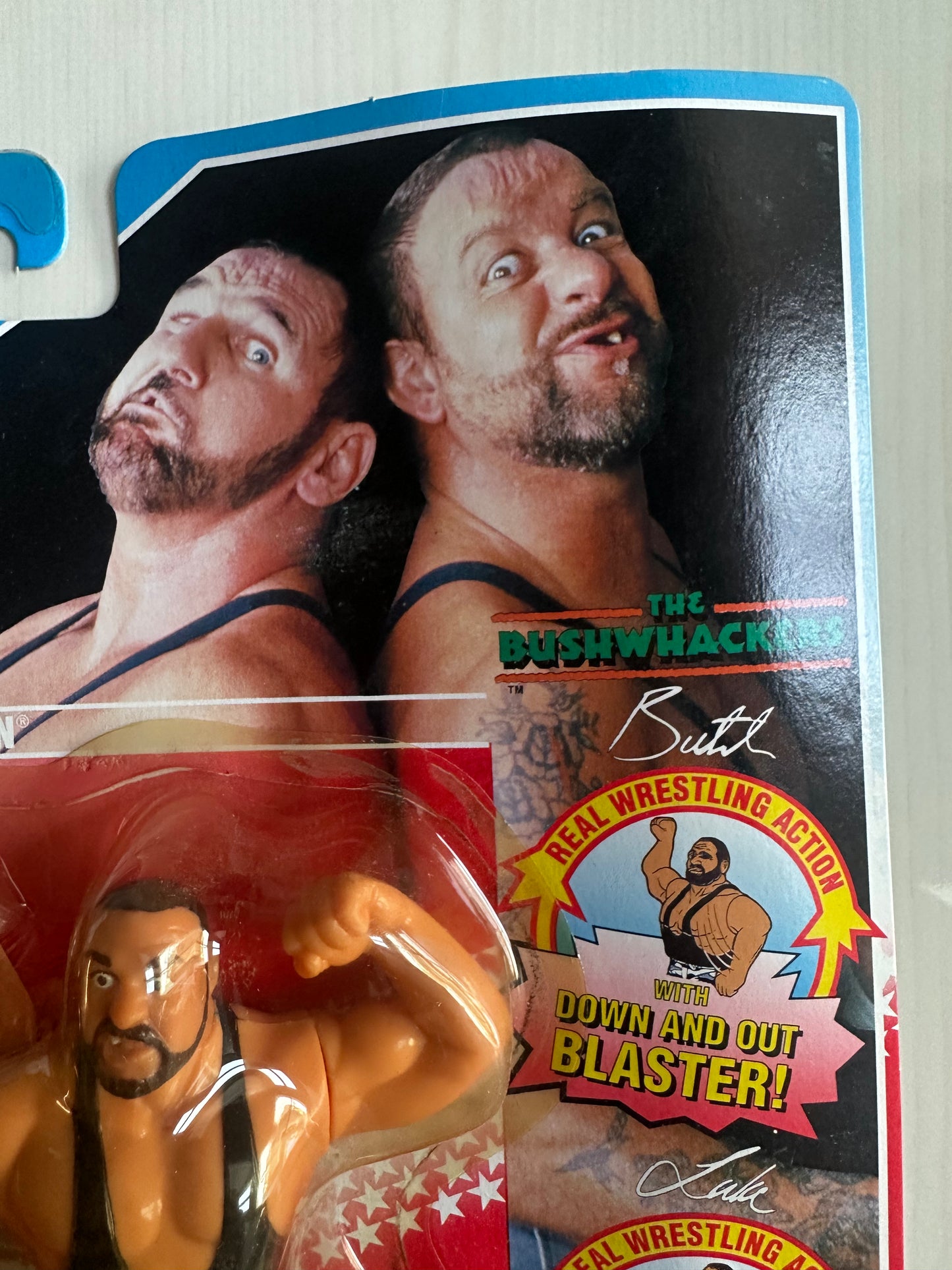 The Bushwhackers Series 2 WWF Hasbro MOC figure