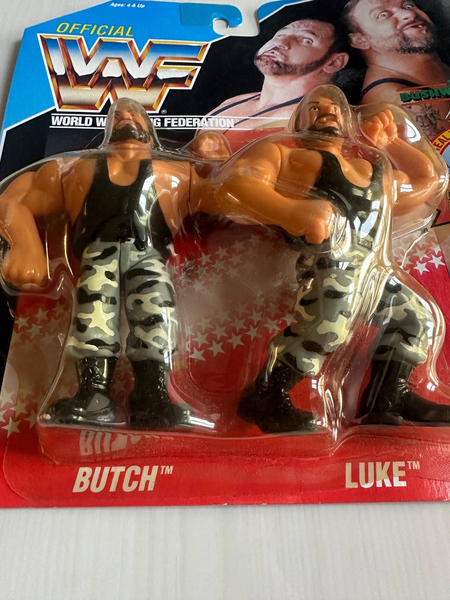 The Bushwhackers Series 2 WWF Hasbro MOC figure