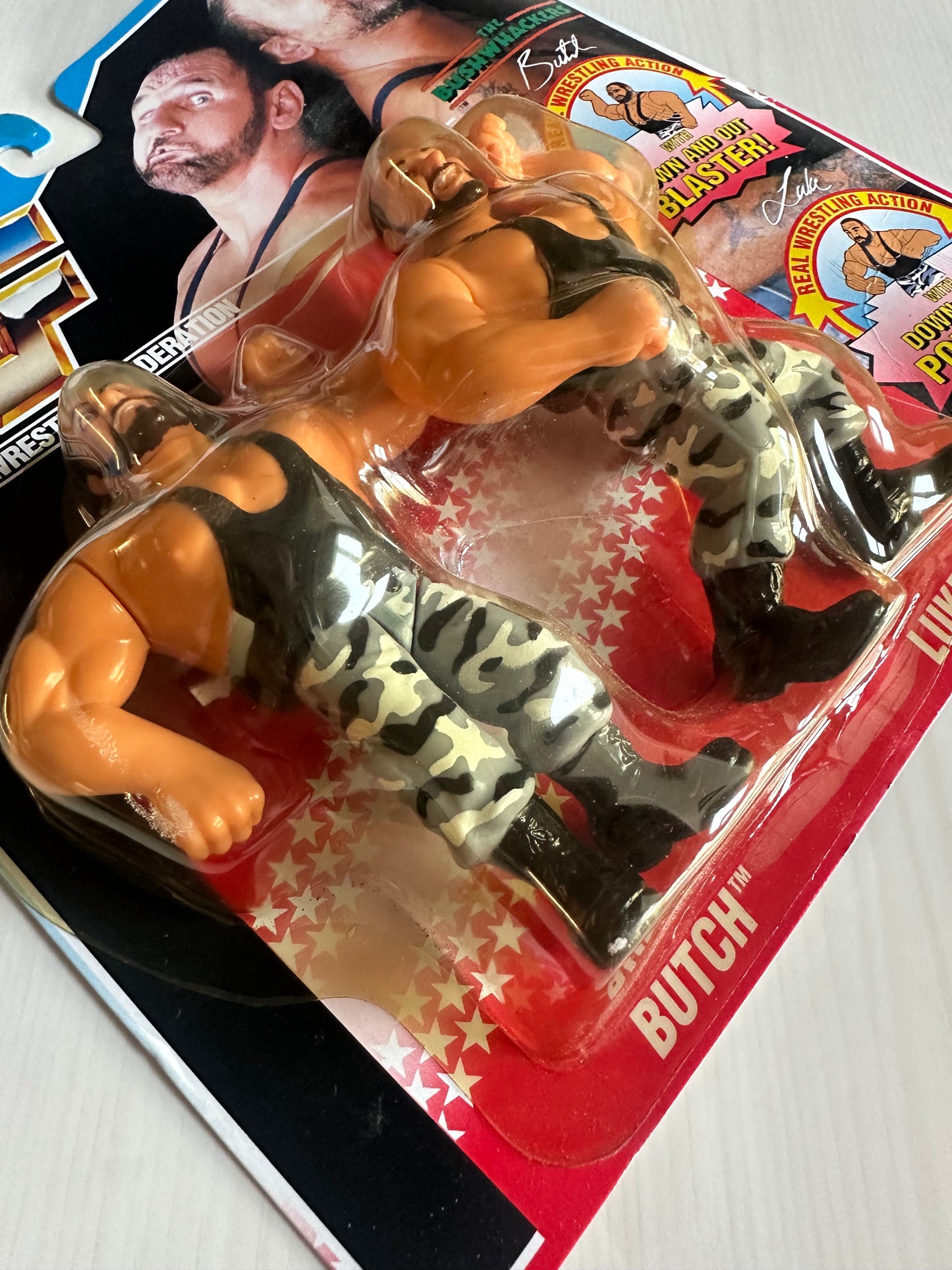 The Bushwhackers Series 2 WWF Hasbro MOC figure