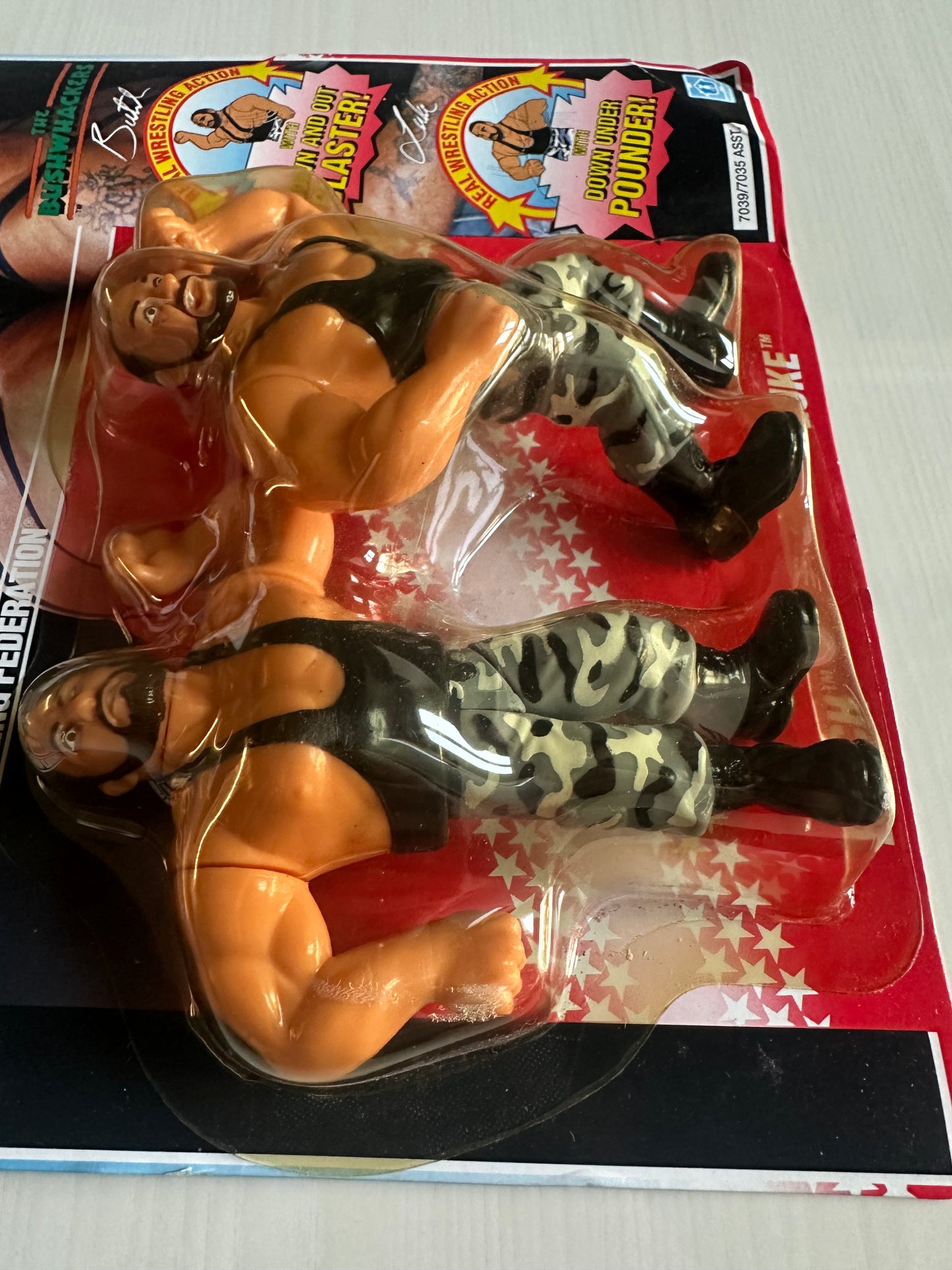 The Bushwhackers Series 2 WWF Hasbro MOC figure