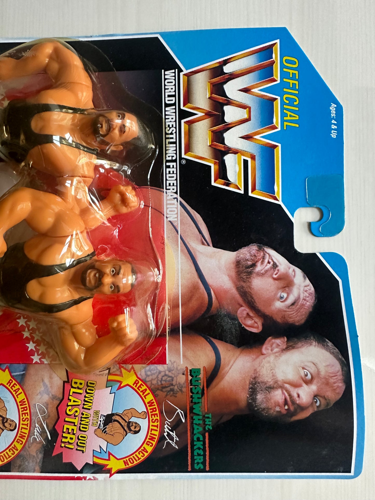 The Bushwhackers Series 2 WWF Hasbro MOC figure
