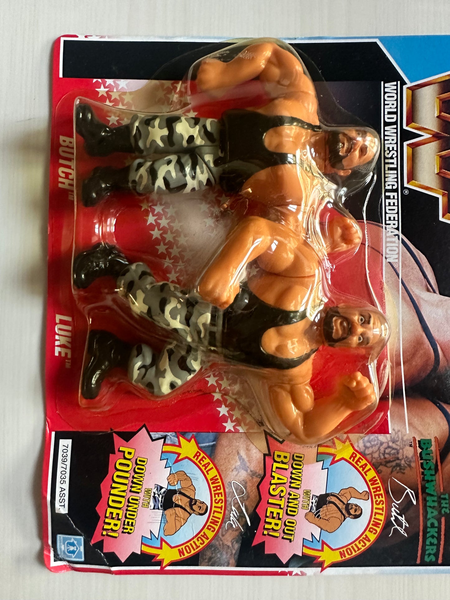 The Bushwhackers Series 2 WWF Hasbro MOC figure