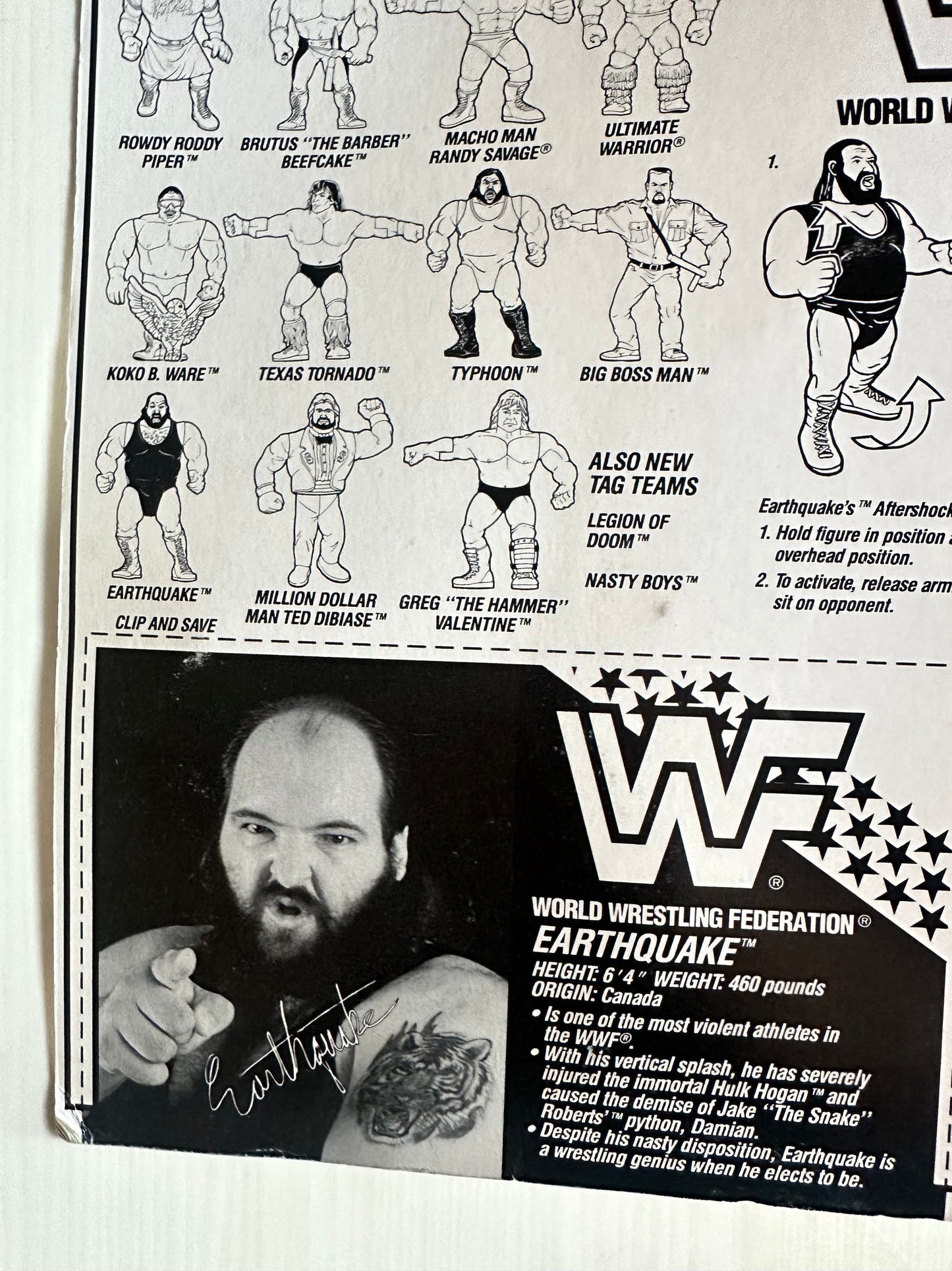 Earthquake Series 3 WWF Hasbro MOC figure