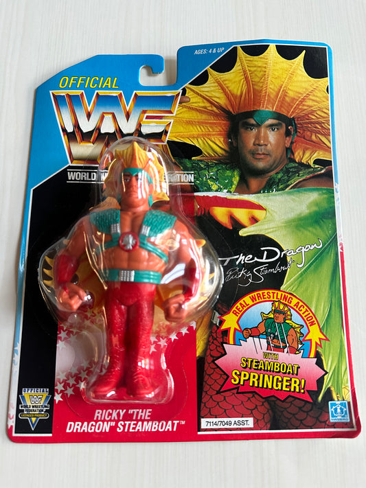 Ricky the Dragon Steamboat Series 4 WWF Hasbro MOC figure