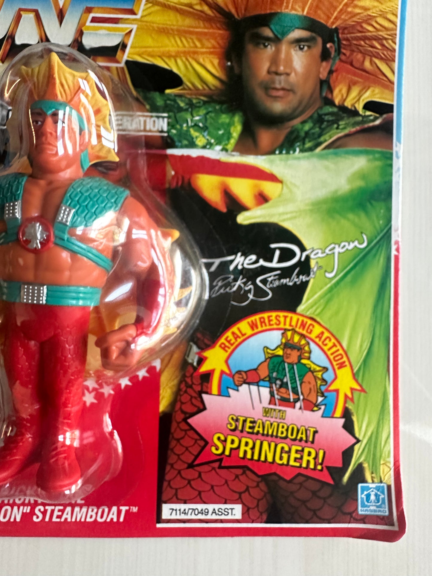 Ricky the Dragon Steamboat Series 4 WWF Hasbro MOC figure