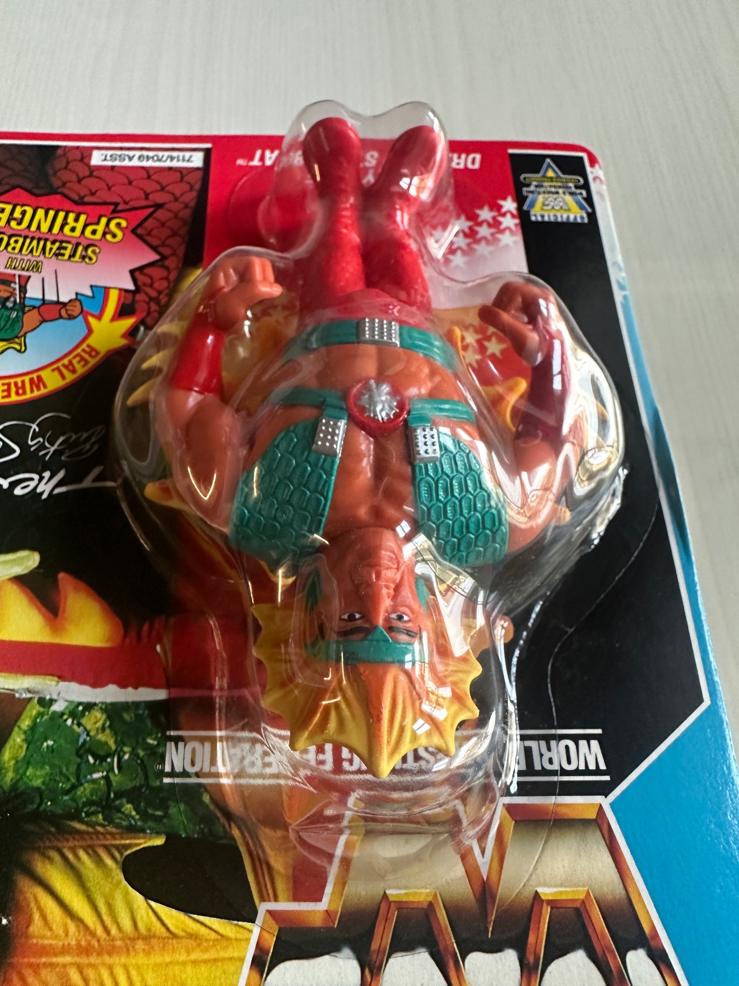 Ricky the Dragon Steamboat Series 4 WWF Hasbro MOC figure