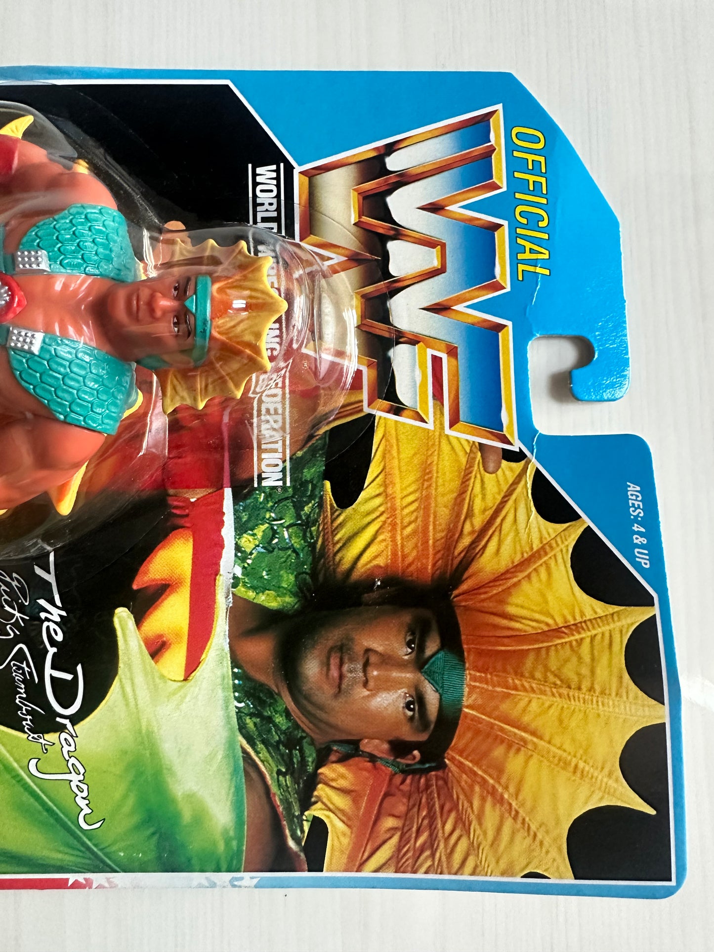 Ricky the Dragon Steamboat Series 4 WWF Hasbro MOC figure