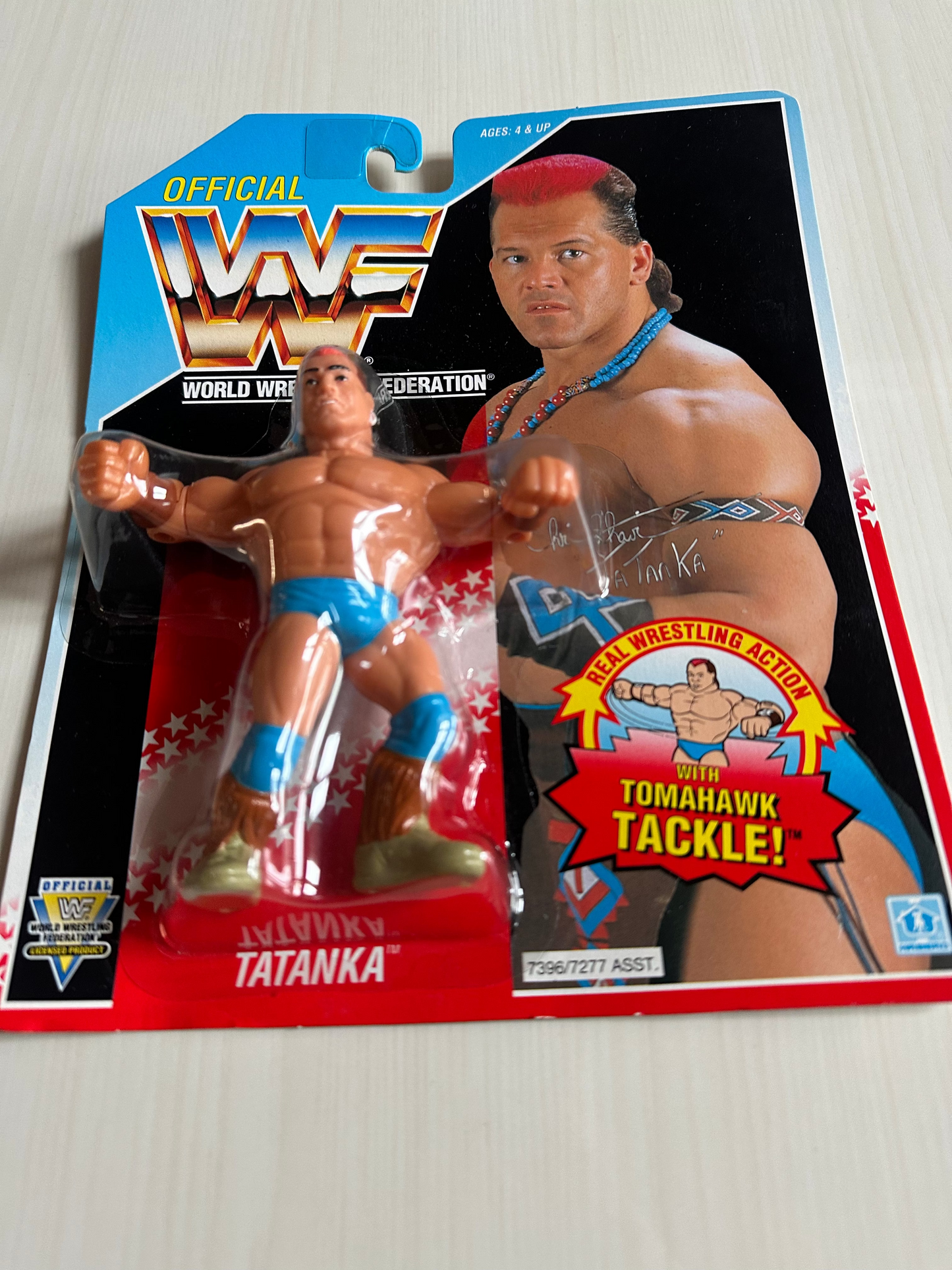 Tatanka Series 6 WWF Hasbro MOC