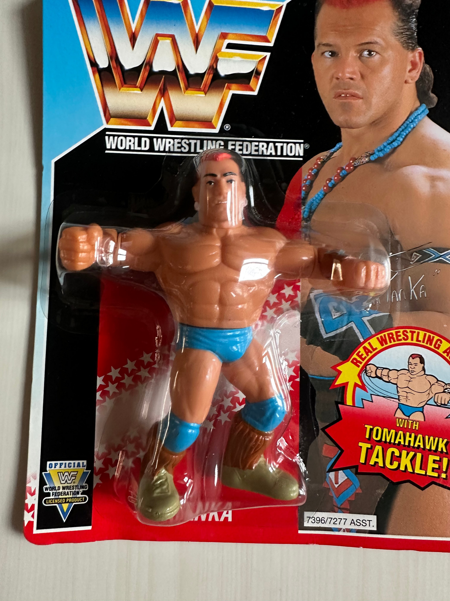 Tatanka Series 6 WWF Hasbro MOC