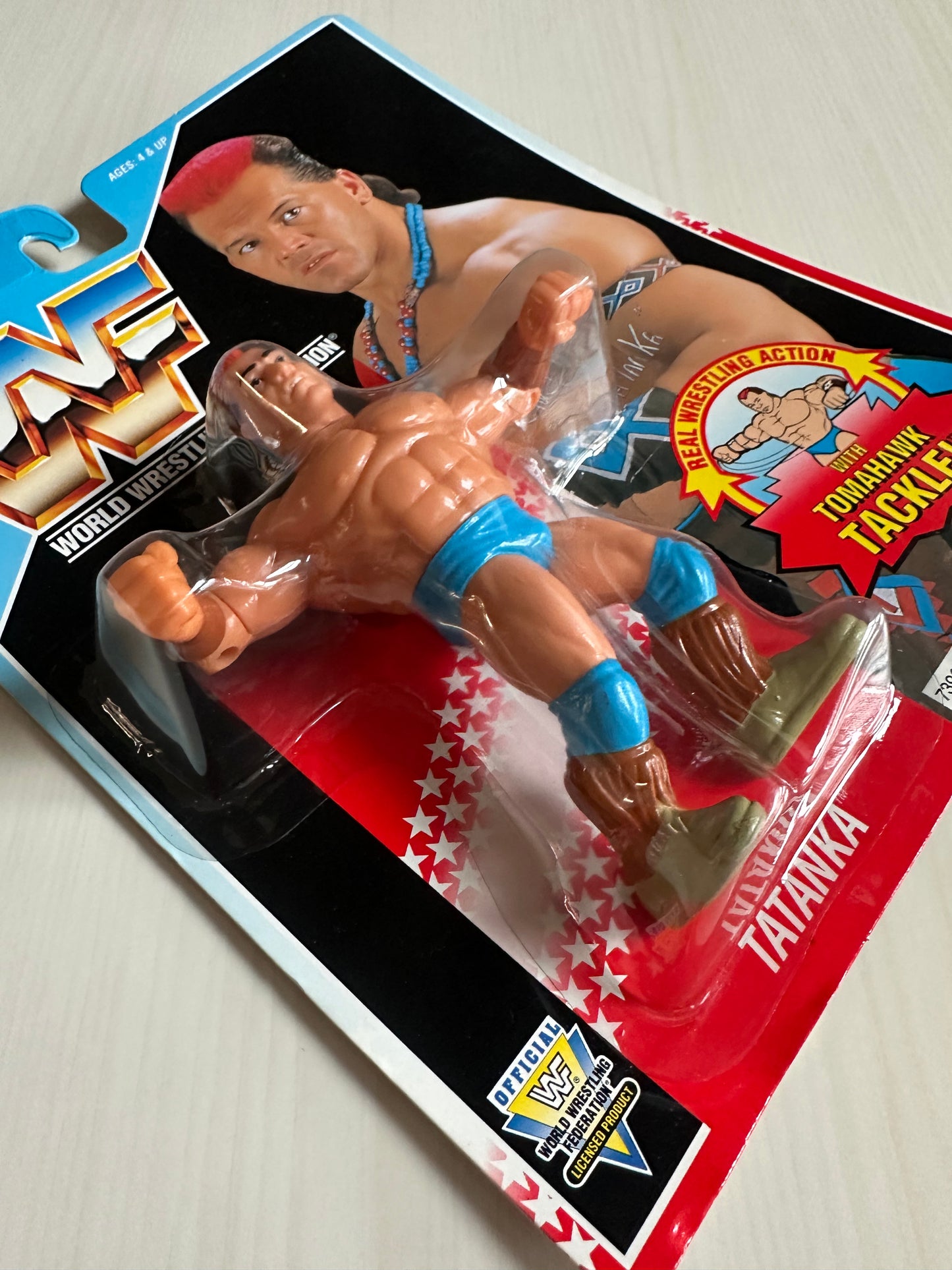 Tatanka Series 6 WWF Hasbro MOC