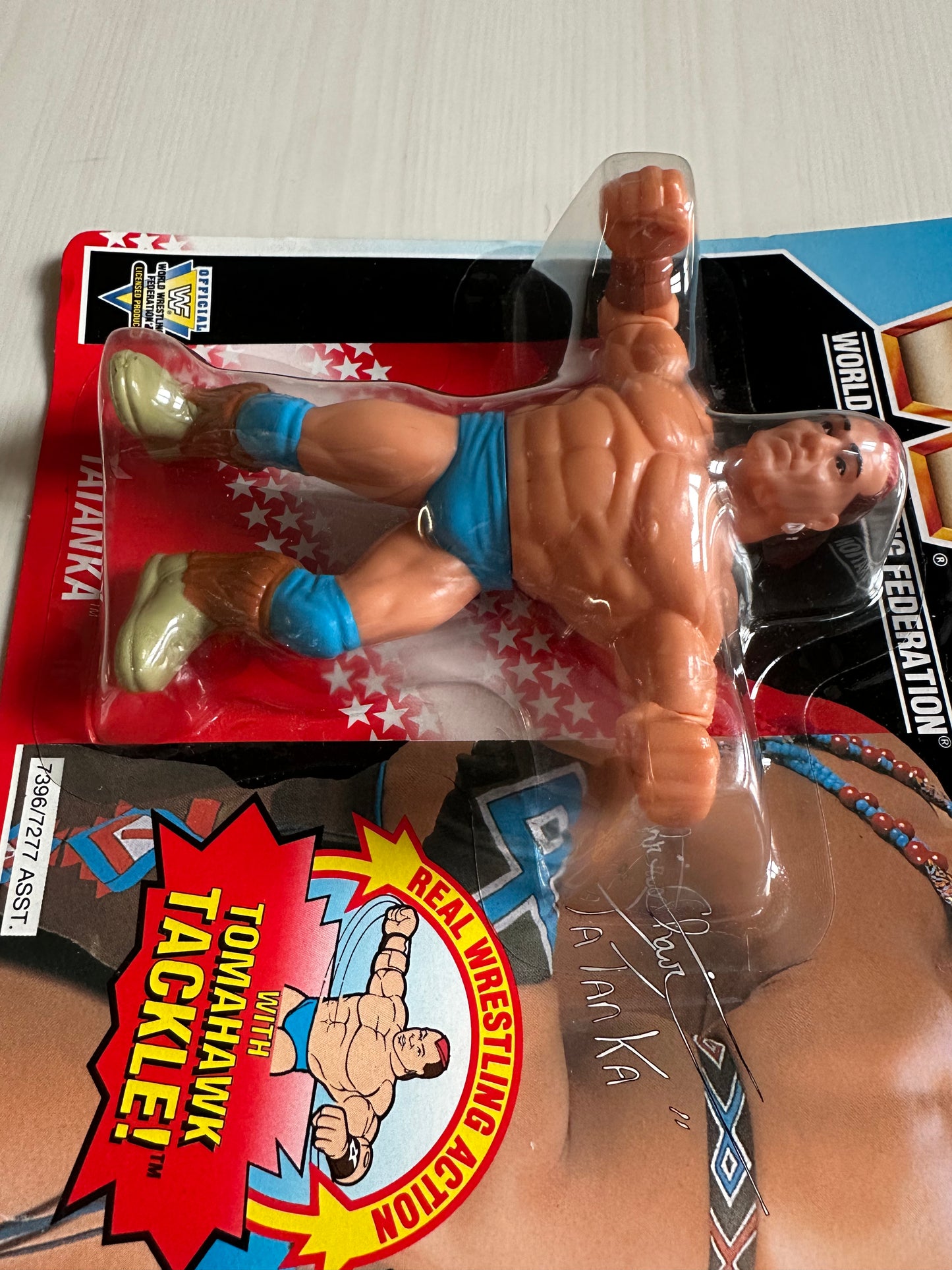 Tatanka Series 6 WWF Hasbro MOC