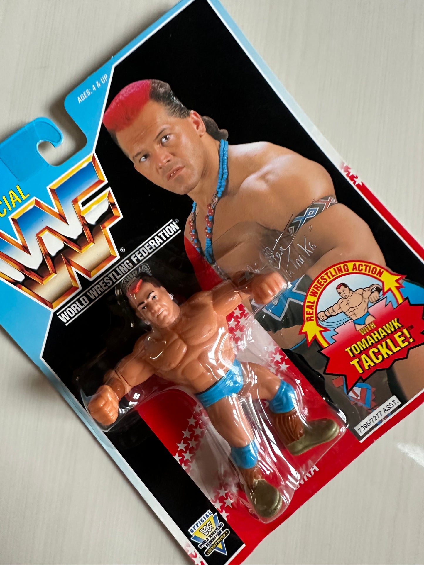 Tatanka Series 6 WWF Hasbro MOC