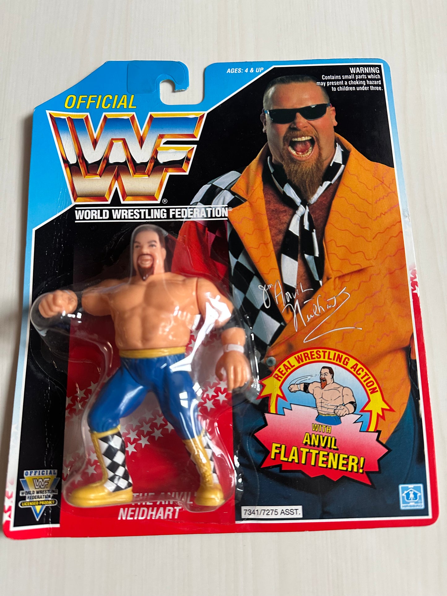 Jim the Anvil Neidhart Series 6 WWF Hasbro MOC