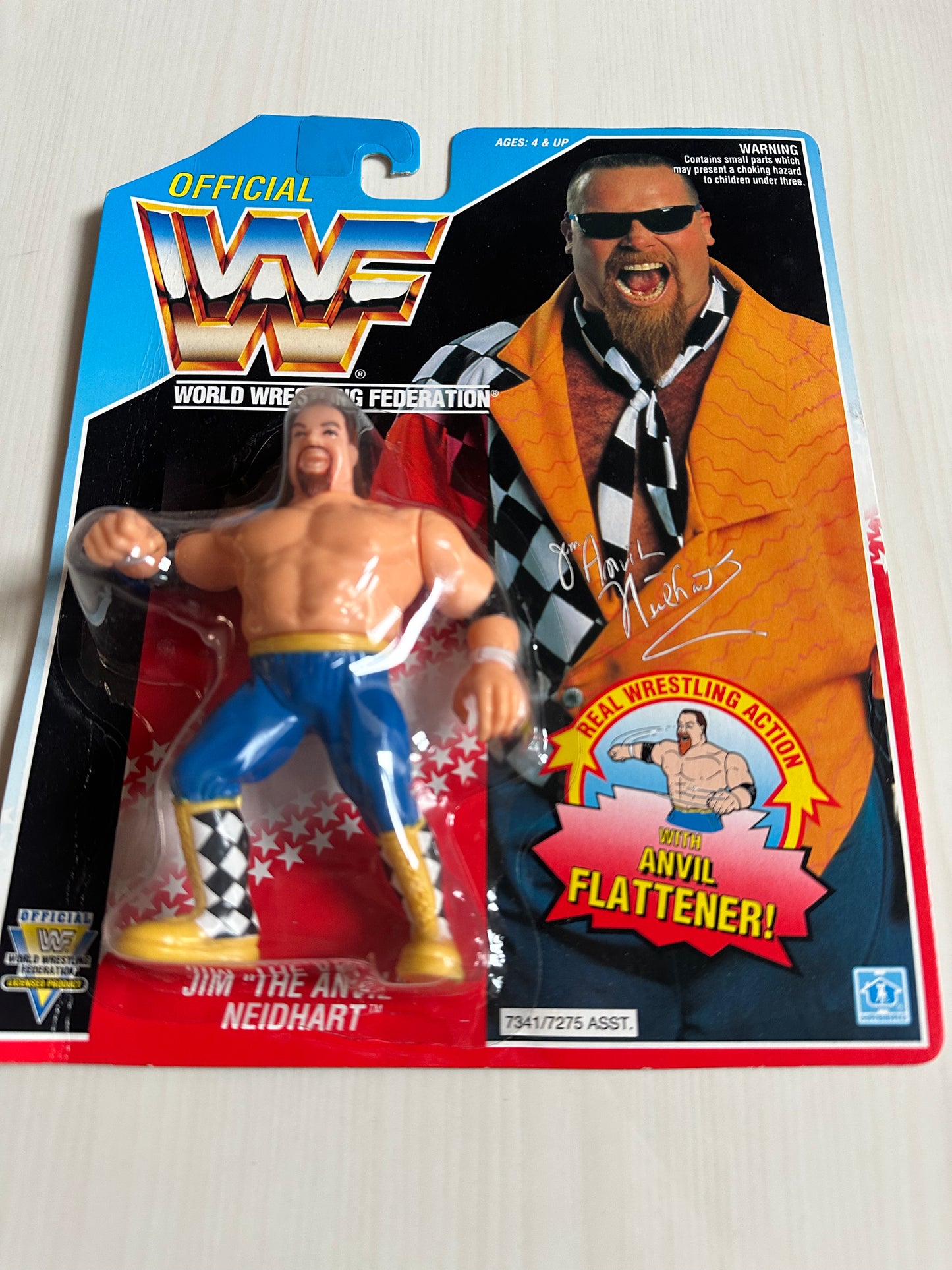 Jim the Anvil Neidhart Series 6 WWF Hasbro MOC