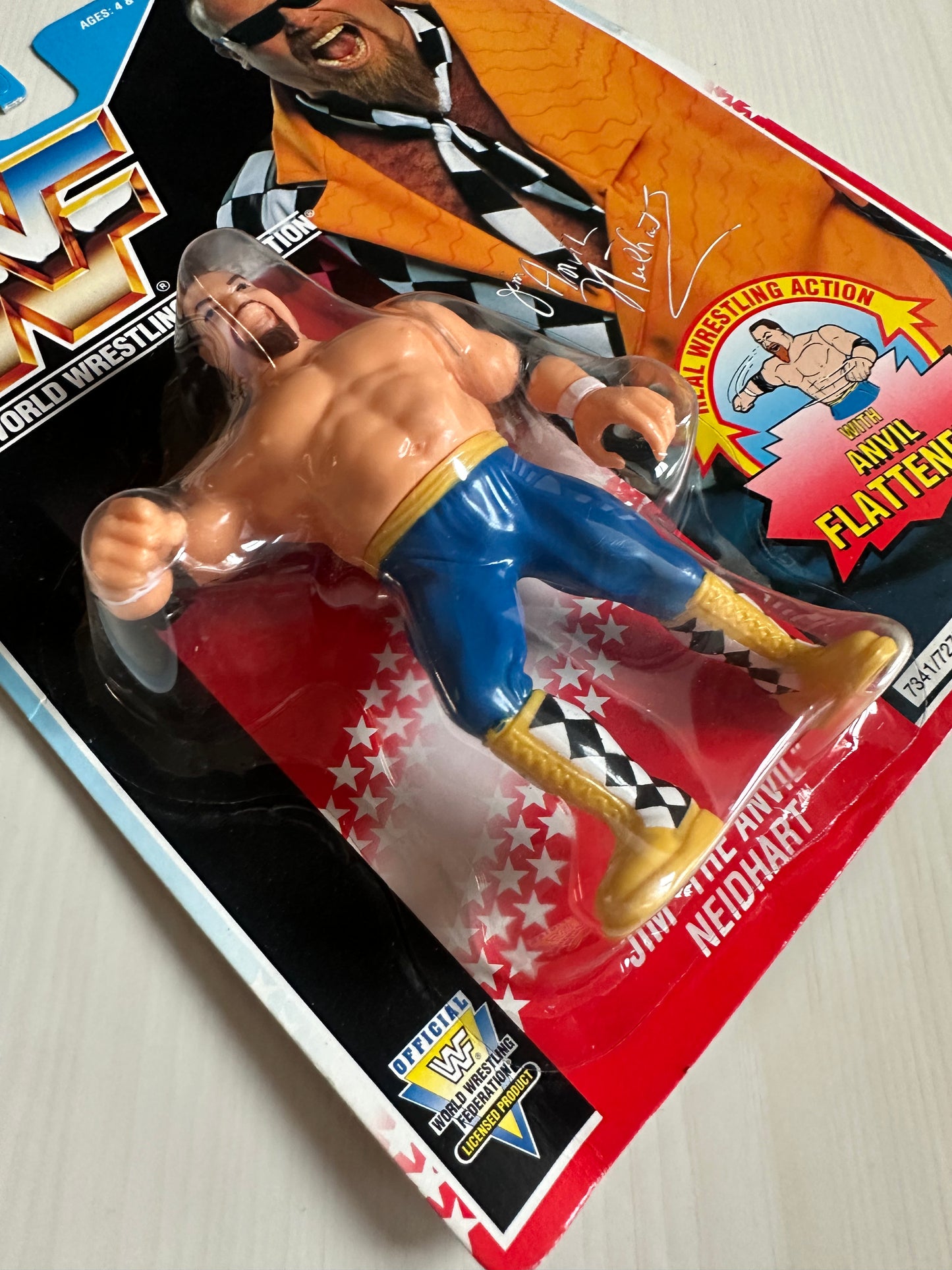 Jim the Anvil Neidhart Series 6 WWF Hasbro MOC