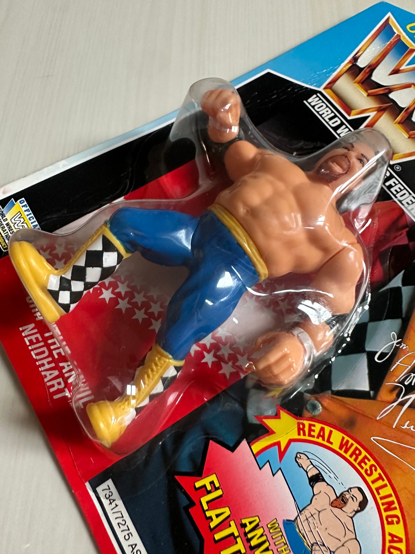 Jim the Anvil Neidhart Series 6 WWF Hasbro MOC
