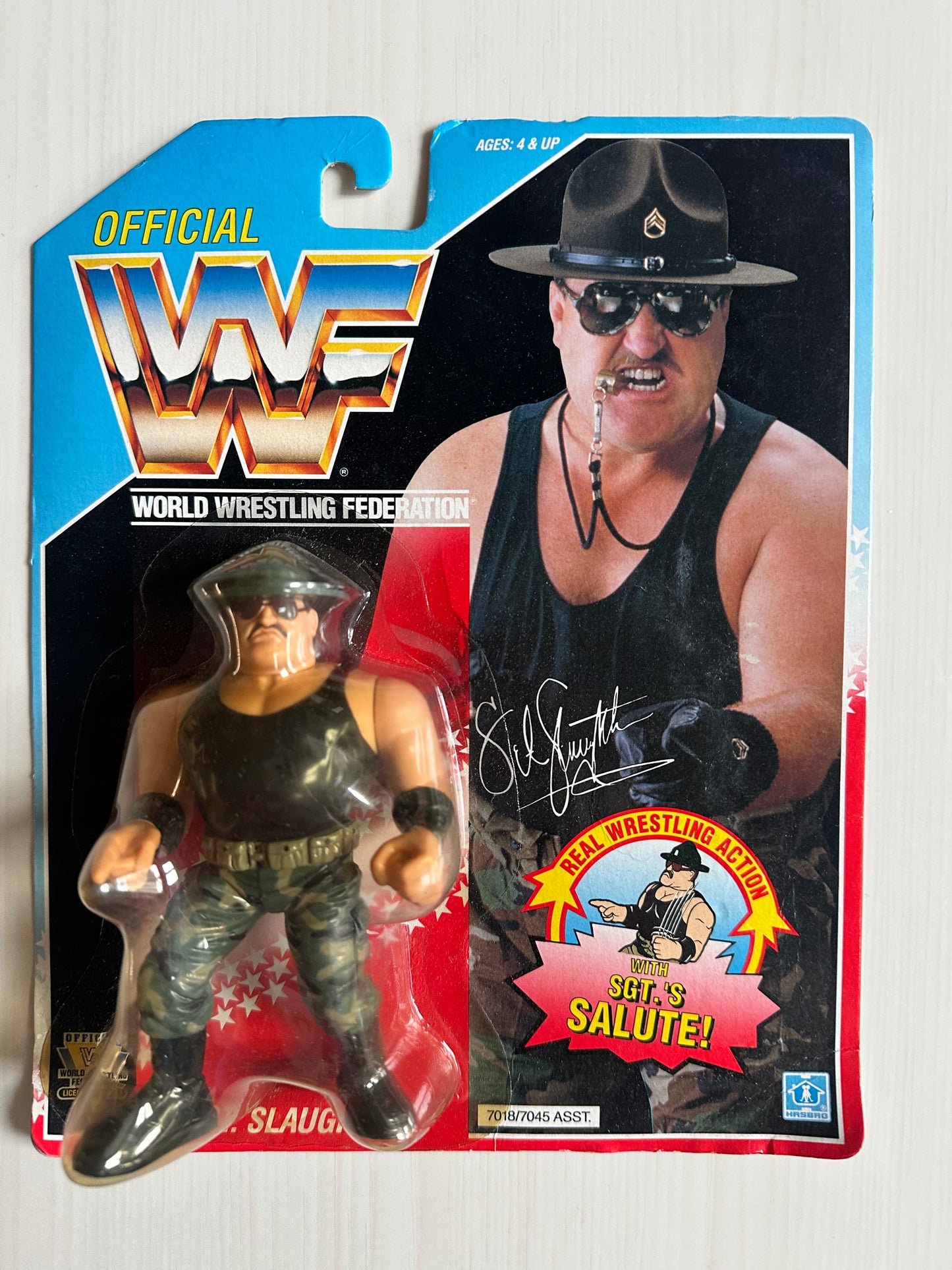 Sgt Slaughter Series 3 WWF Hasbro MOC