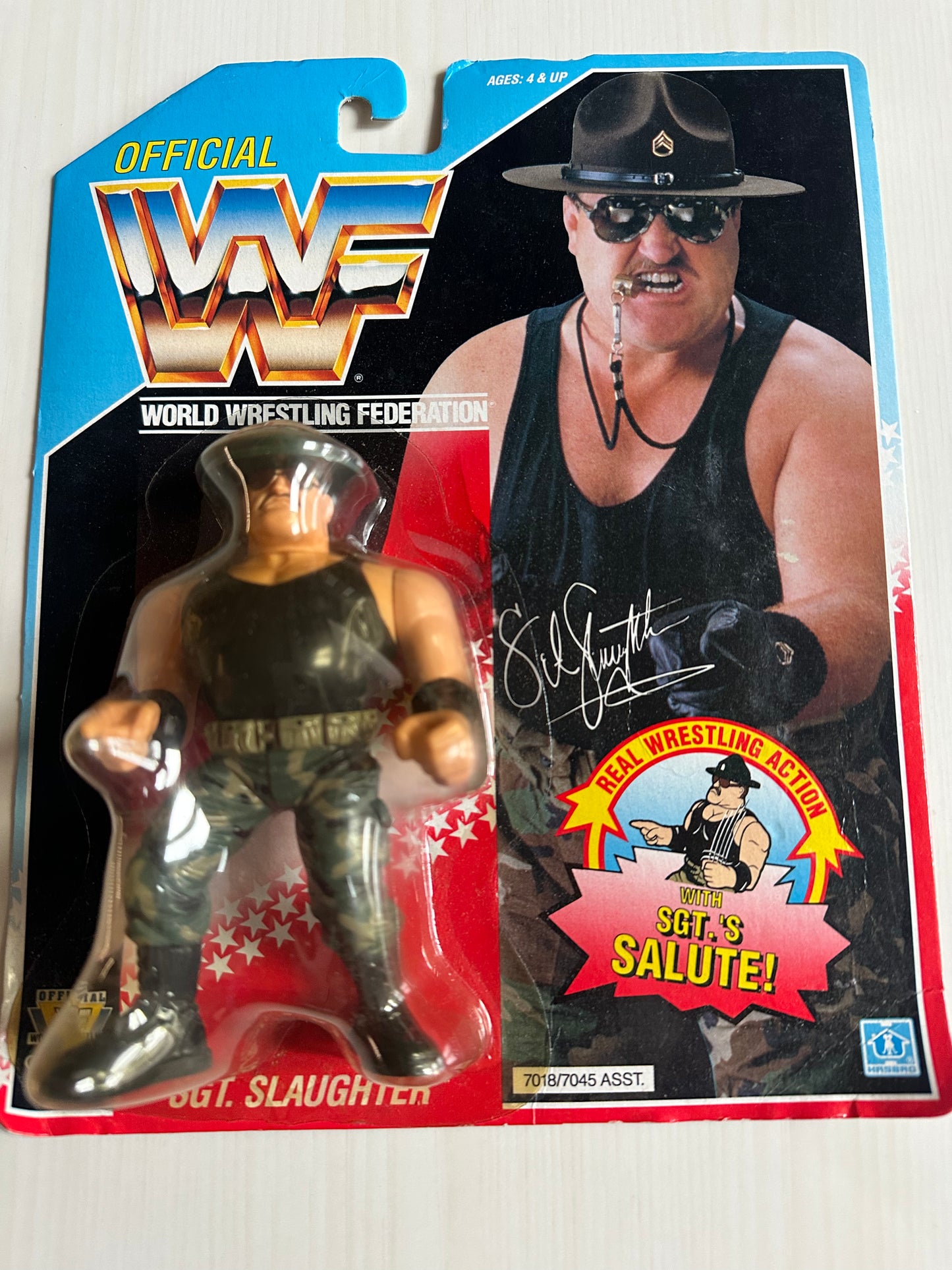 Sgt Slaughter Series 3 WWF Hasbro MOC