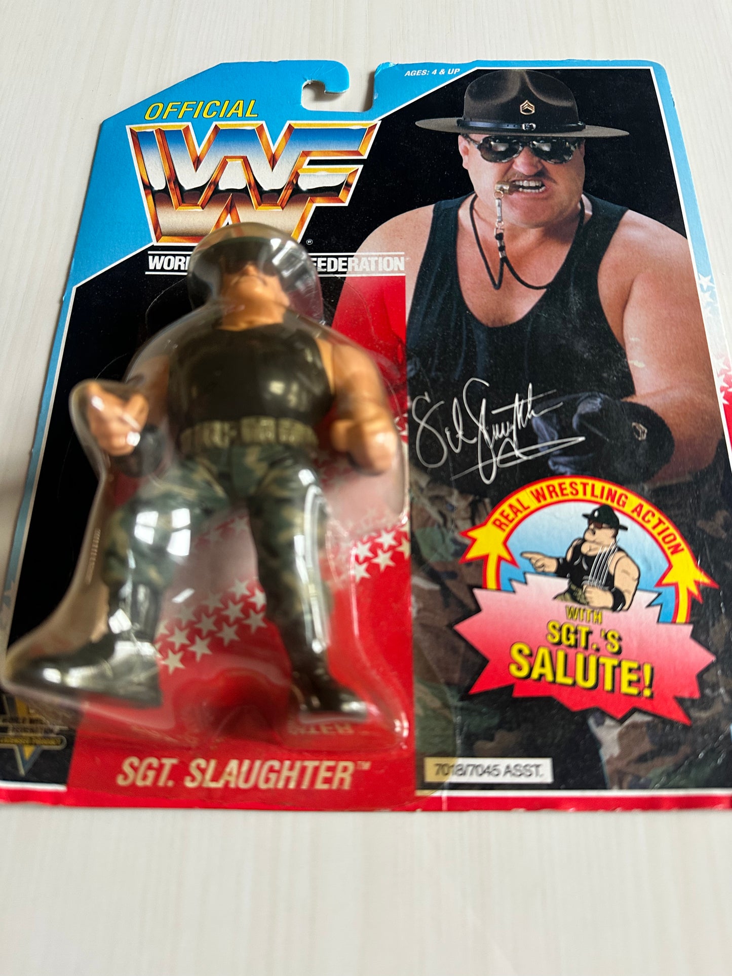 Sgt Slaughter Series 3 WWF Hasbro MOC