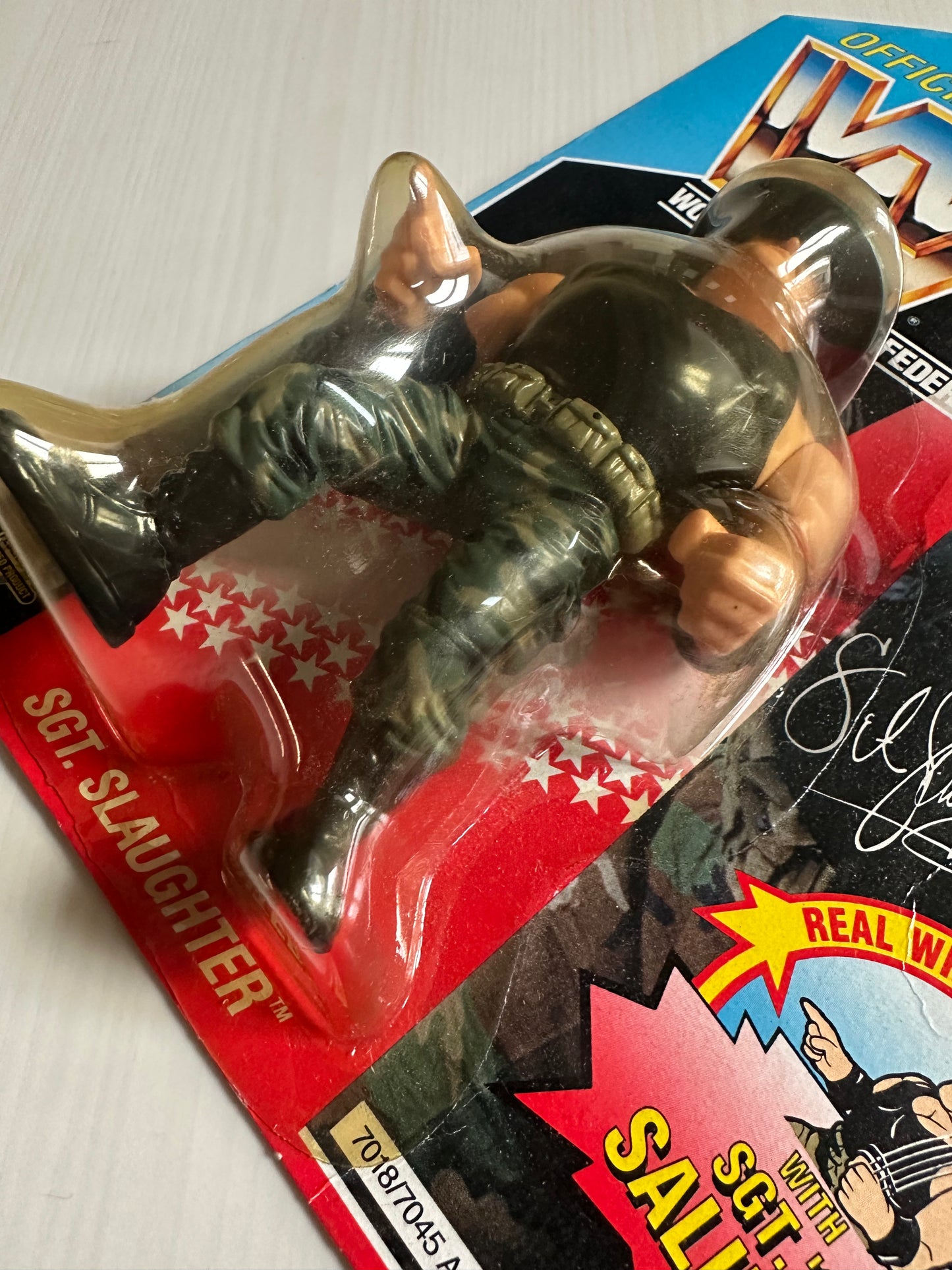 Sgt Slaughter Series 3 WWF Hasbro MOC