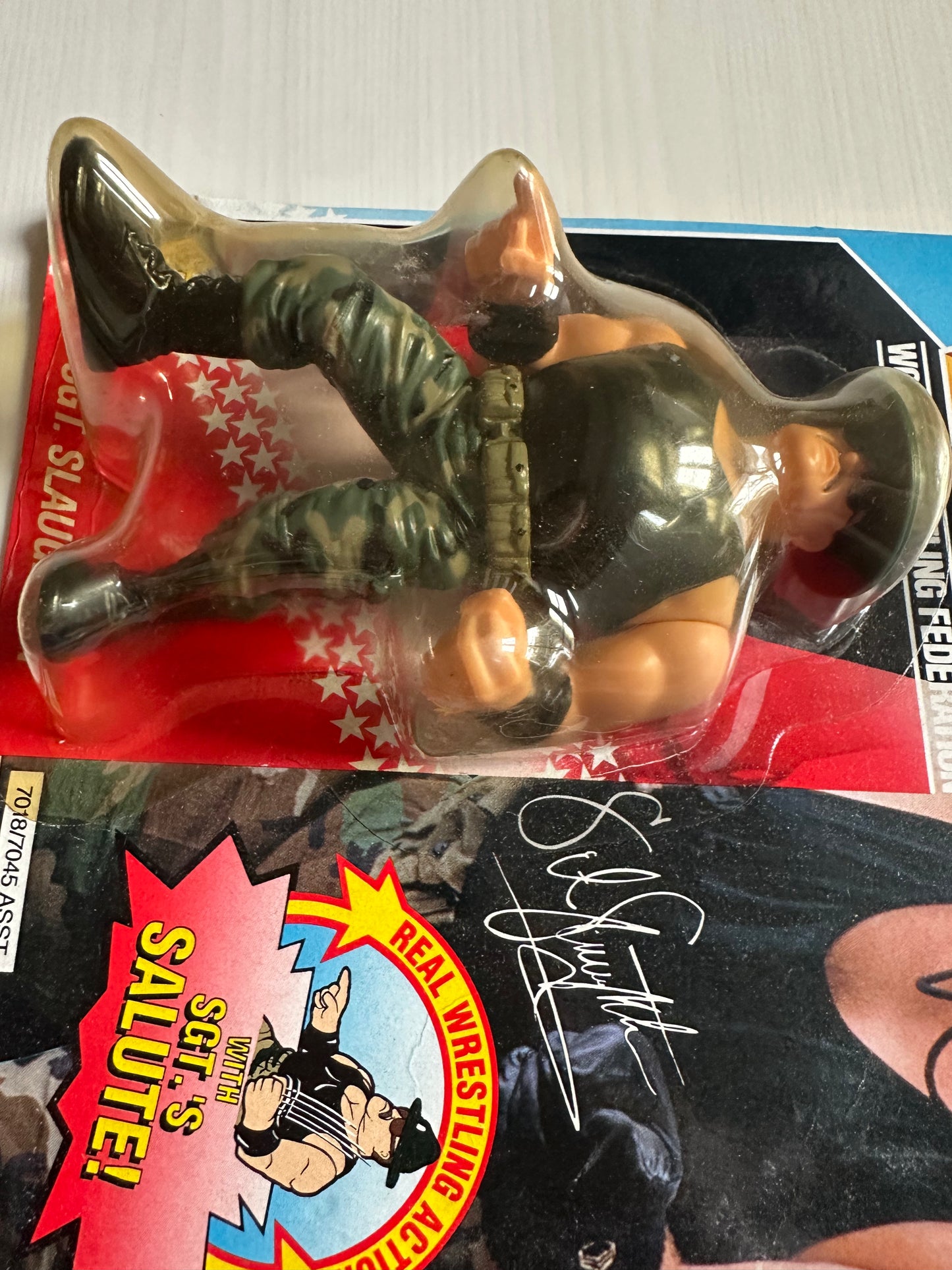 Sgt Slaughter Series 3 WWF Hasbro MOC