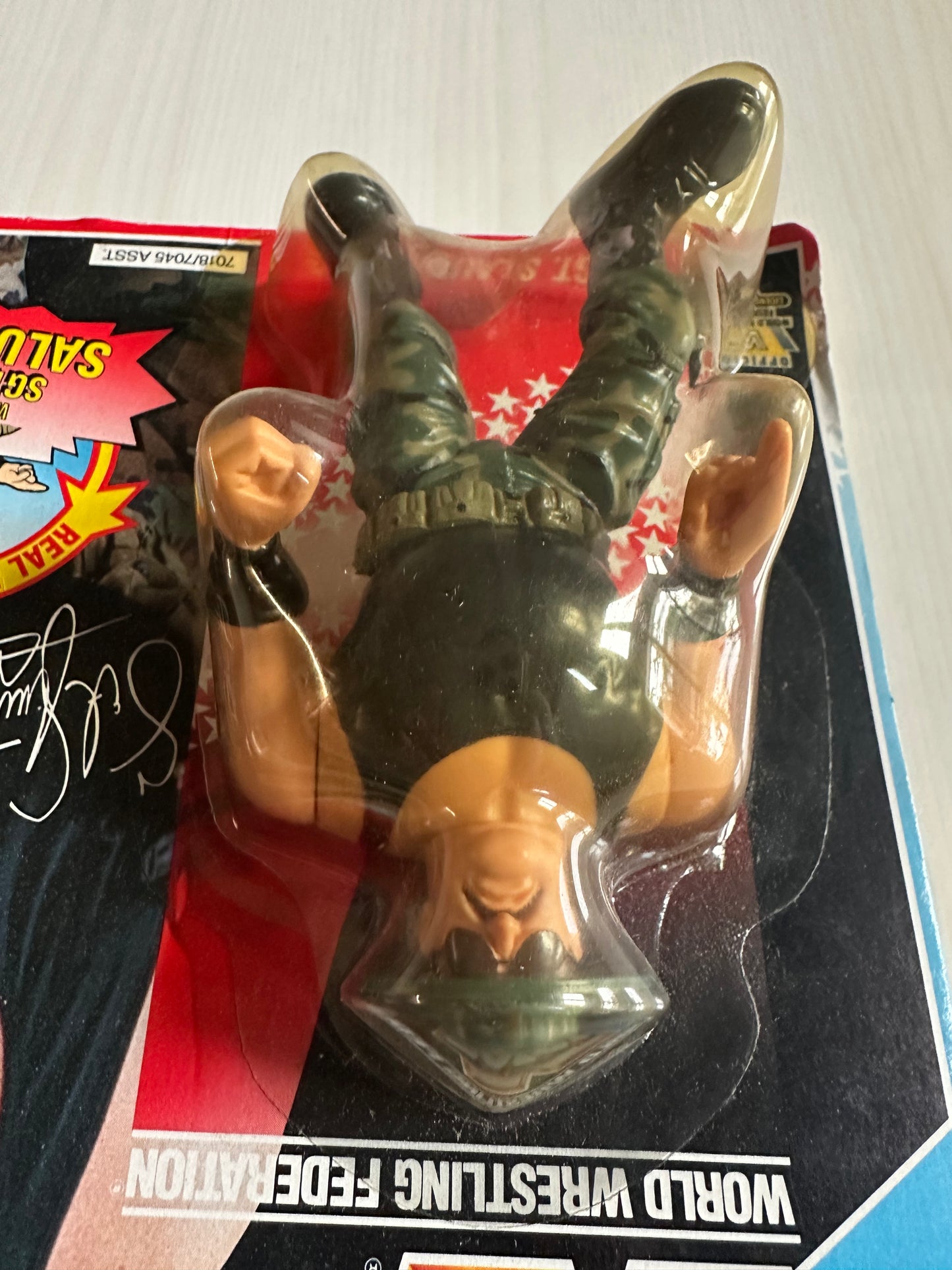 Sgt Slaughter Series 3 WWF Hasbro MOC