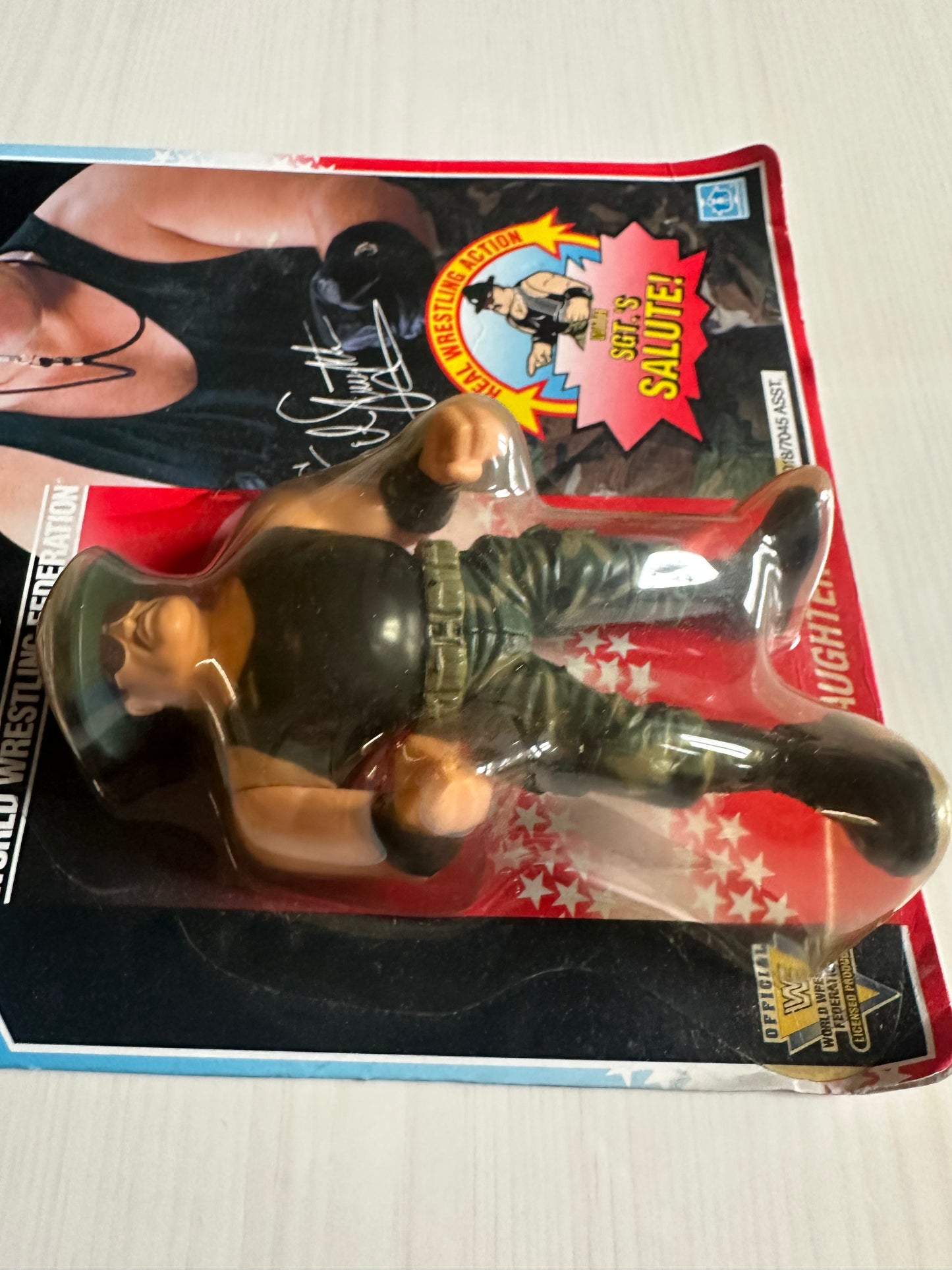 Sgt Slaughter Series 3 WWF Hasbro MOC