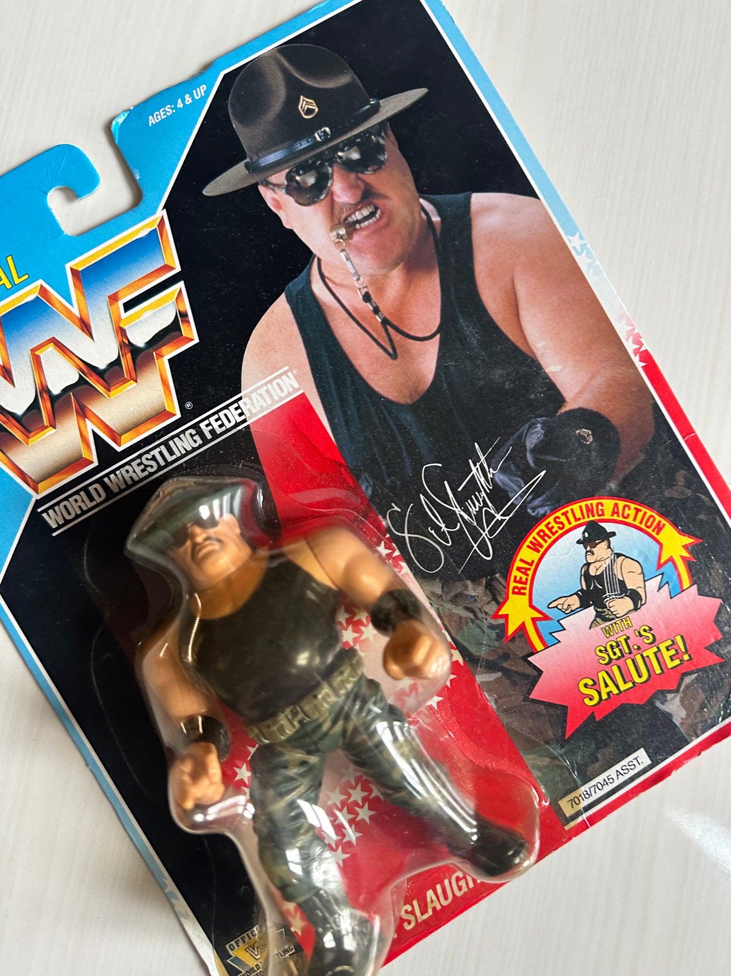 Sgt Slaughter Series 3 WWF Hasbro MOC