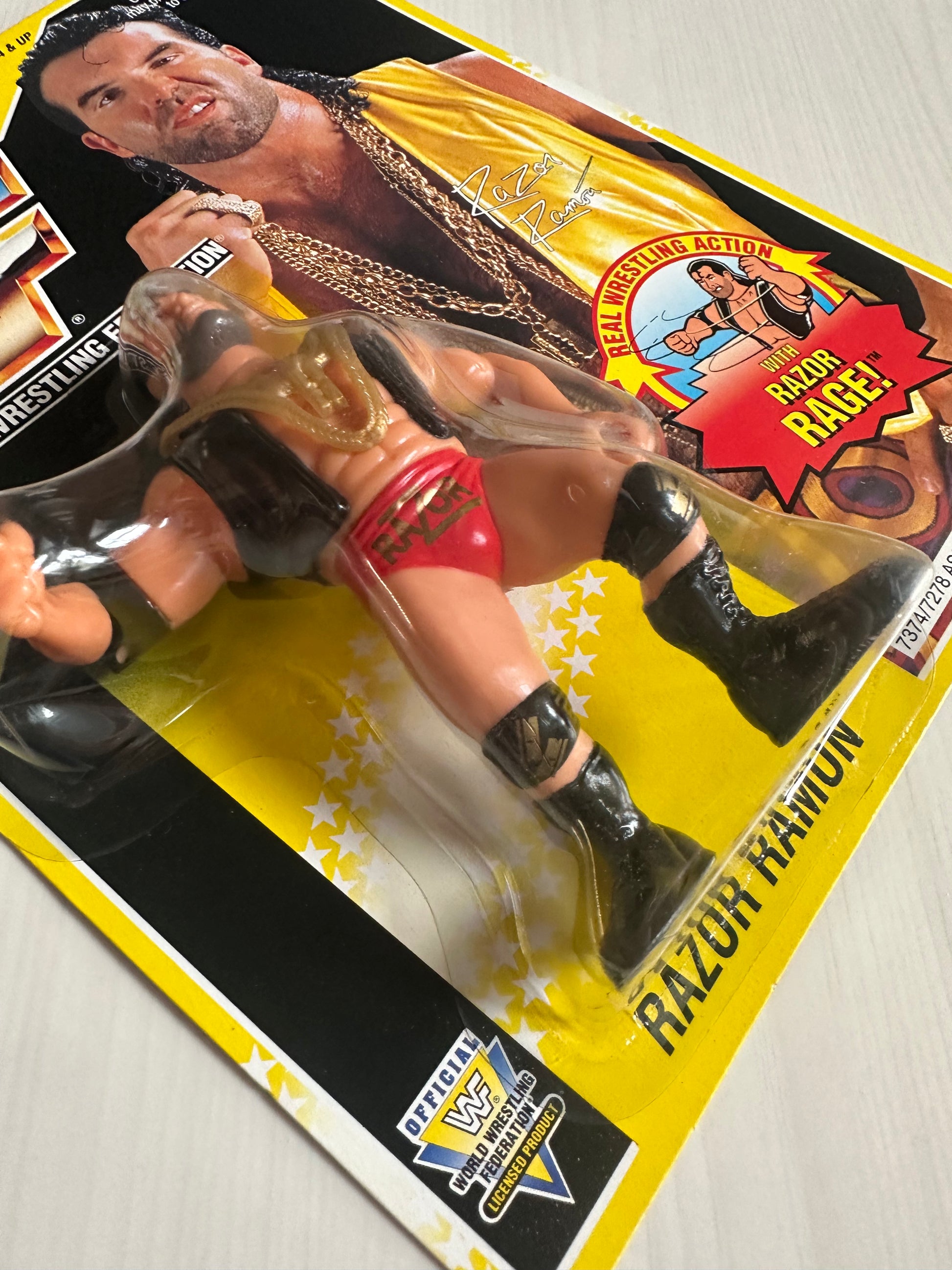 Wwf Magazine Razor Ramon Razor Ramon Series 7 WWF Hasbro MOC – retrofigure