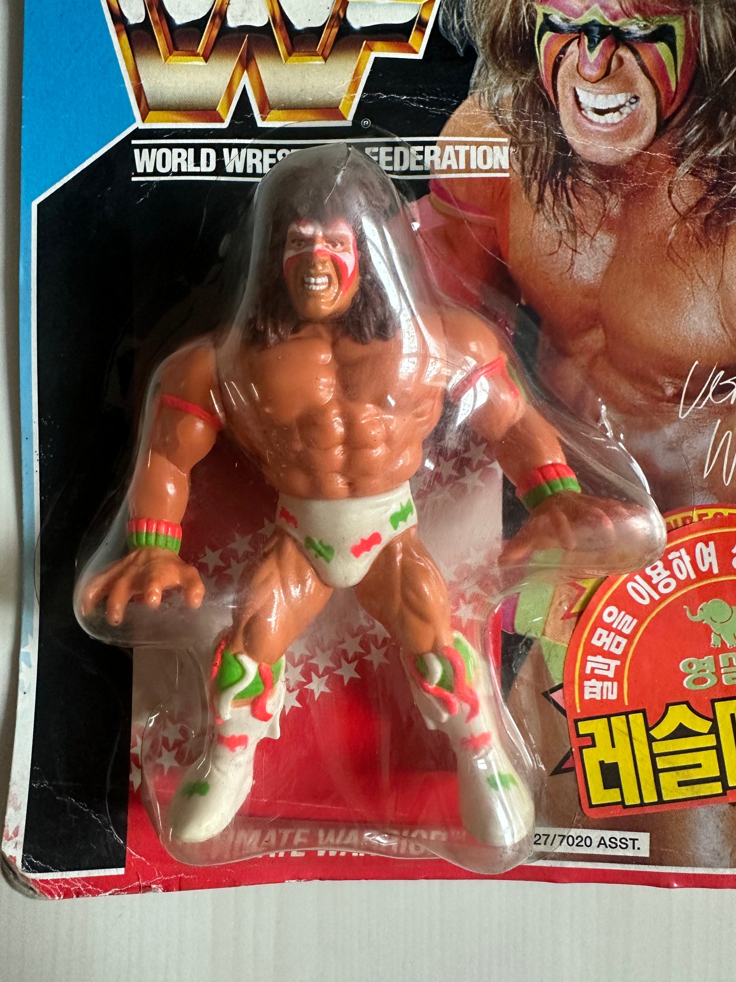 Ultimate Warrior Series 2 WWF Hasbro MOC Korean variant