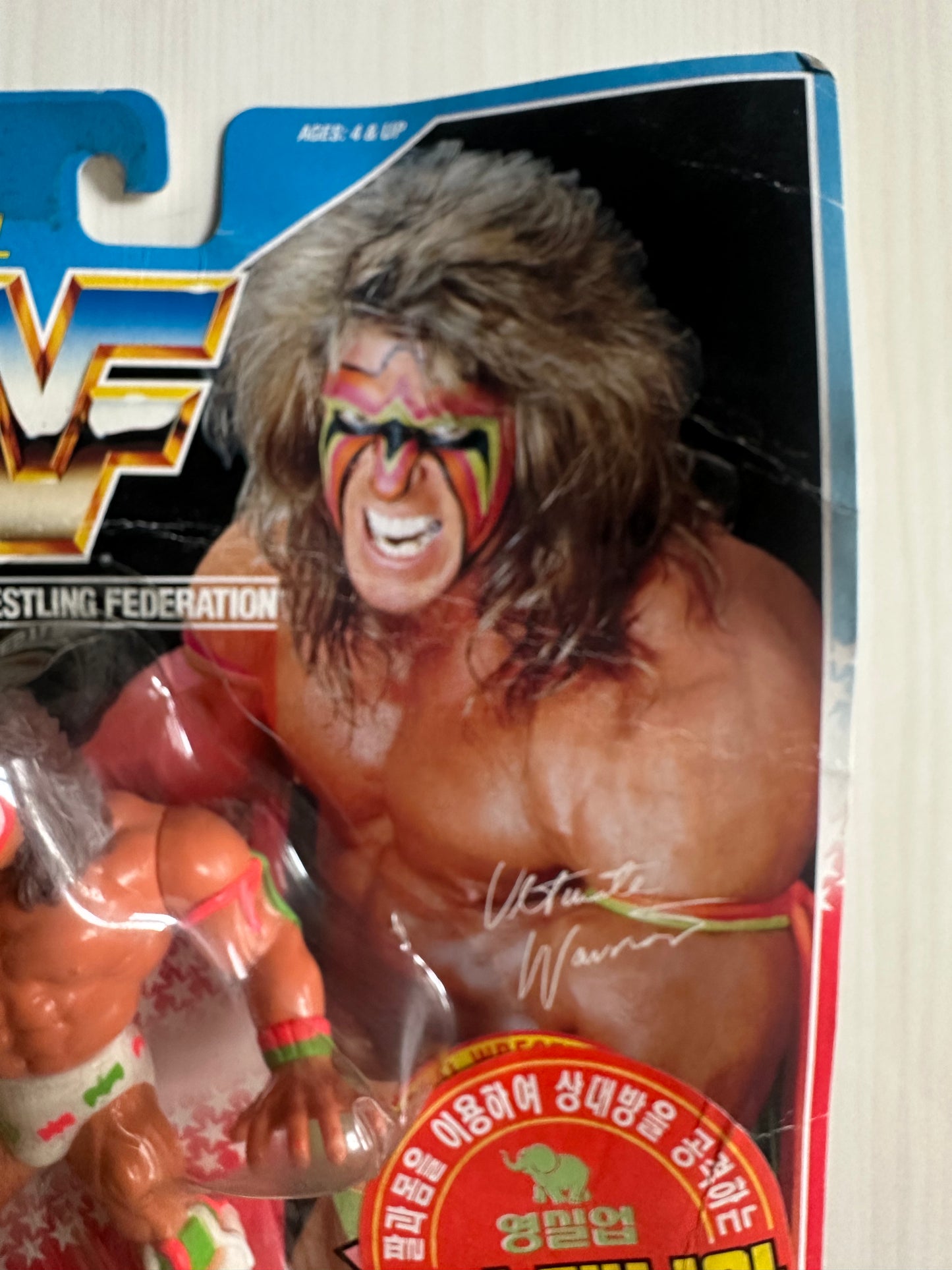 Ultimate Warrior Series 2 WWF Hasbro MOC Korean variant