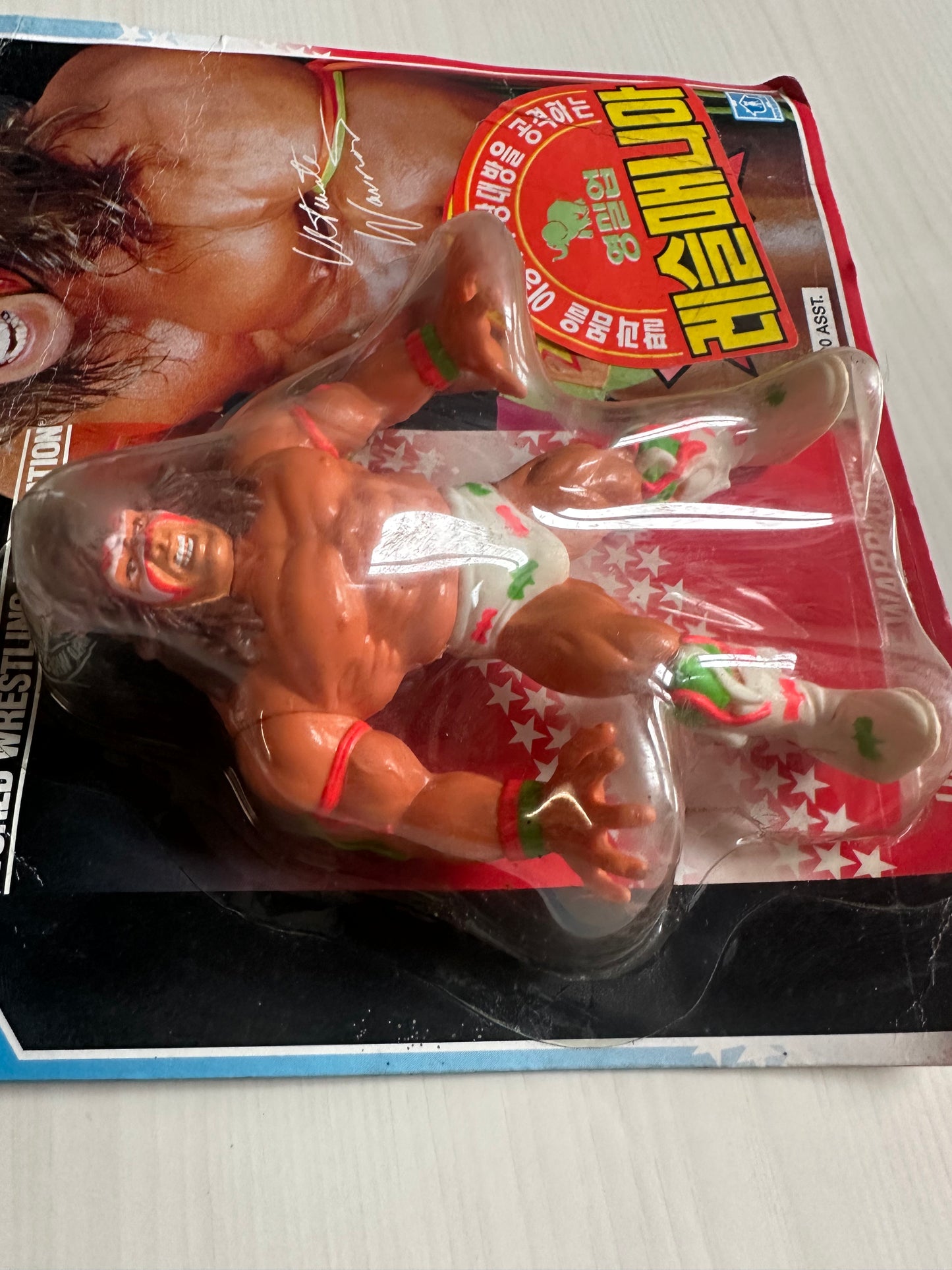 Ultimate Warrior Series 2 WWF Hasbro MOC Korean variant